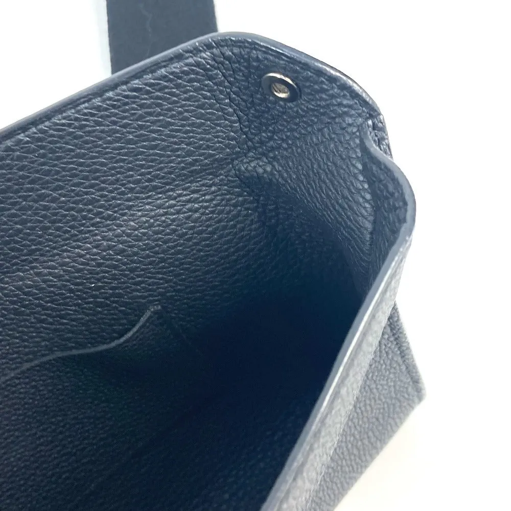 HERMES Shoulder Bag Togo black H logo punching Vidoposch