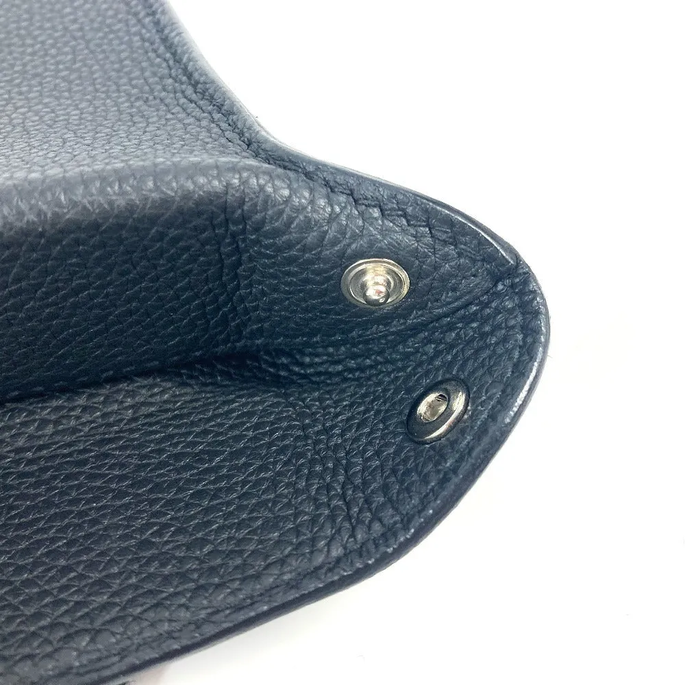 HERMES Shoulder Bag Togo black H logo punching Vidoposch
