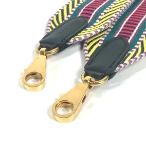 HERMES Shoulder strap Canvas / leather multicolor Sangle Kaval Women Used