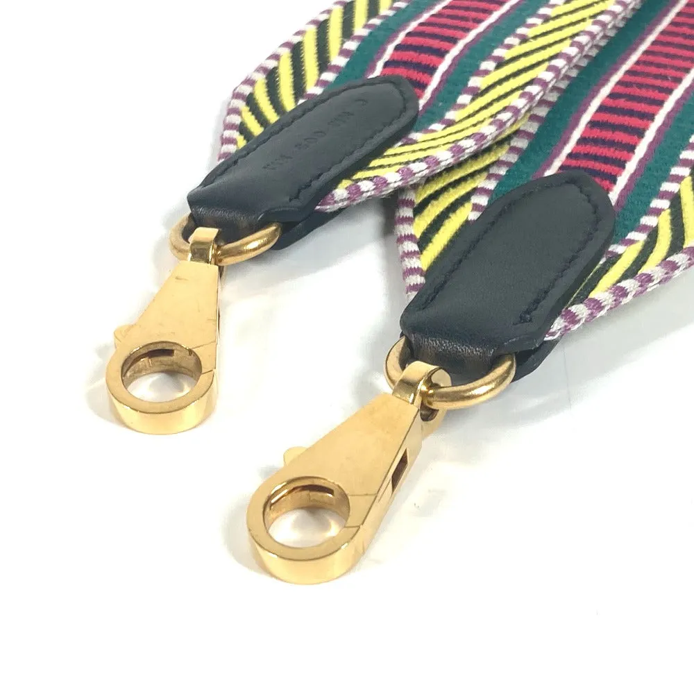 HERMES Shoulder strap Canvas / leather multicolor Sangle Kaval Women Used