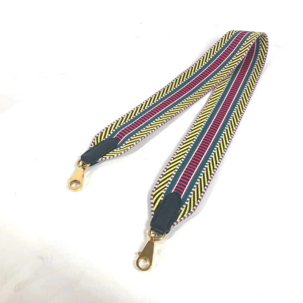 HERMES Shoulder strap Canvas / leather multicolor Sangle Kaval Women Used