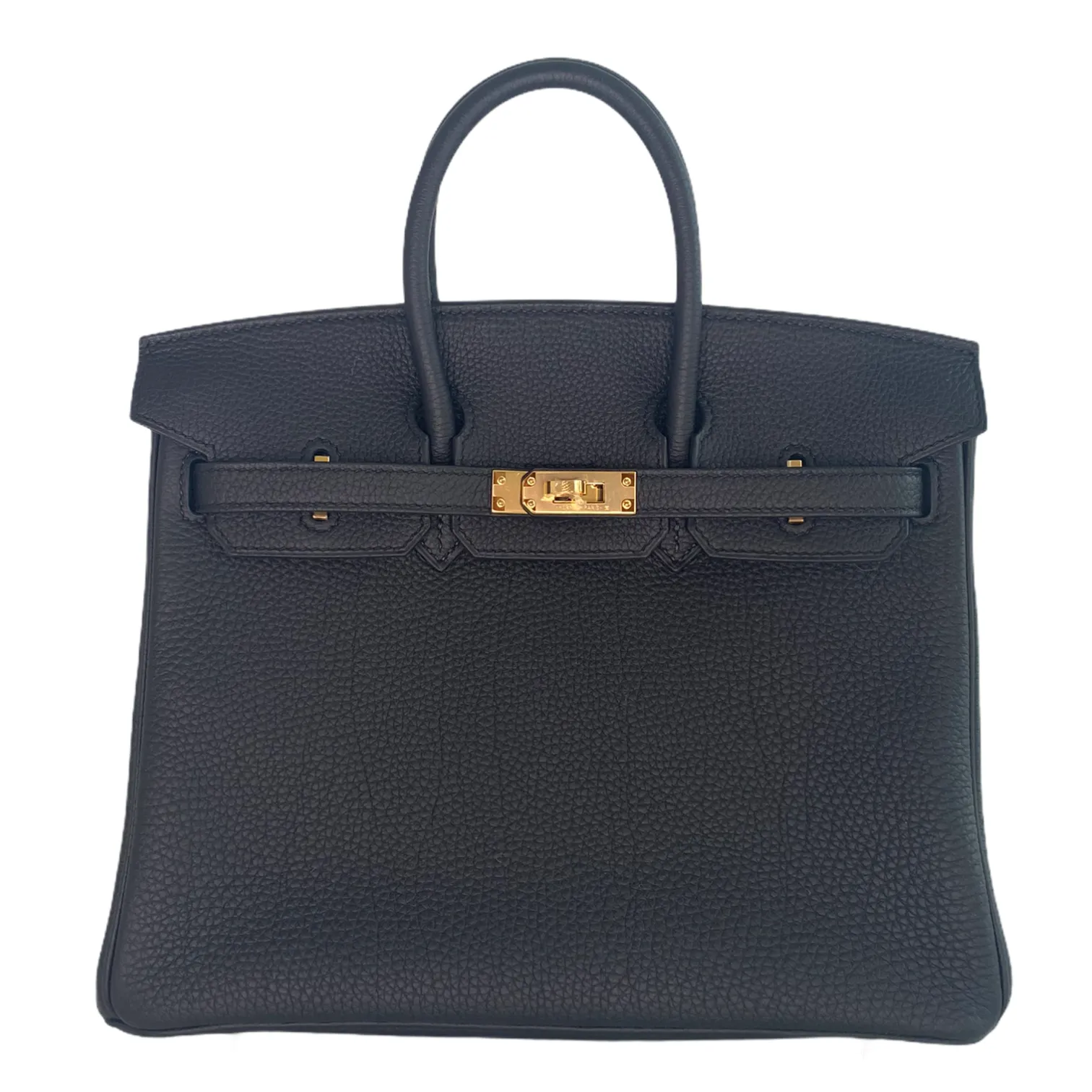 Herm??s Birkin 25 Black Togo Gold Hardware
