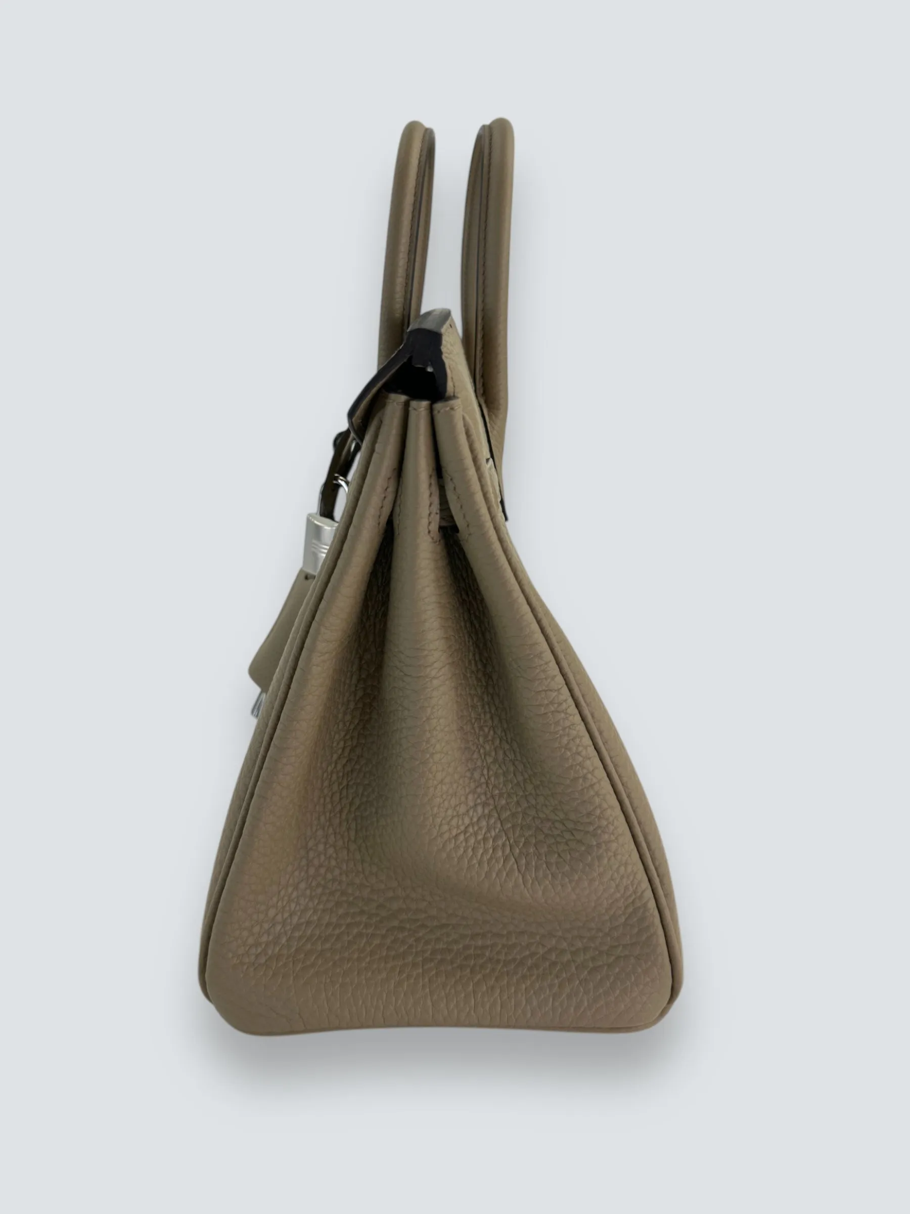 Herm??s Grey Togo Leather Birkin 25 (Palladium Hardware)