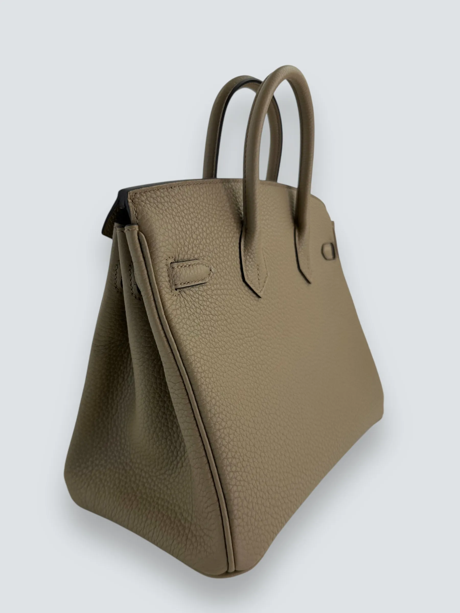 Herm??s Grey Togo Leather Birkin 25 (Palladium Hardware)