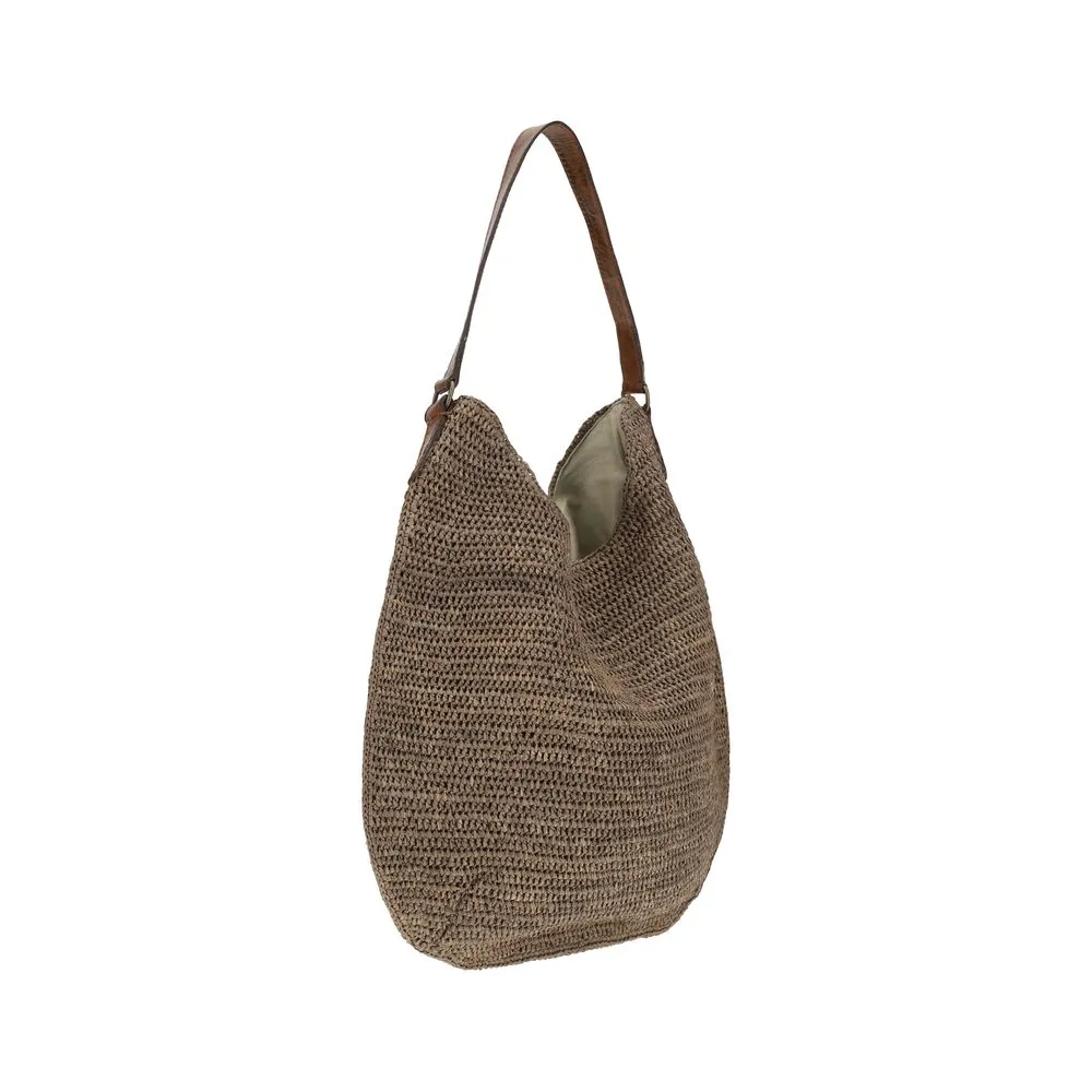 Ibeliv Meva Raffia Shoulder Bag