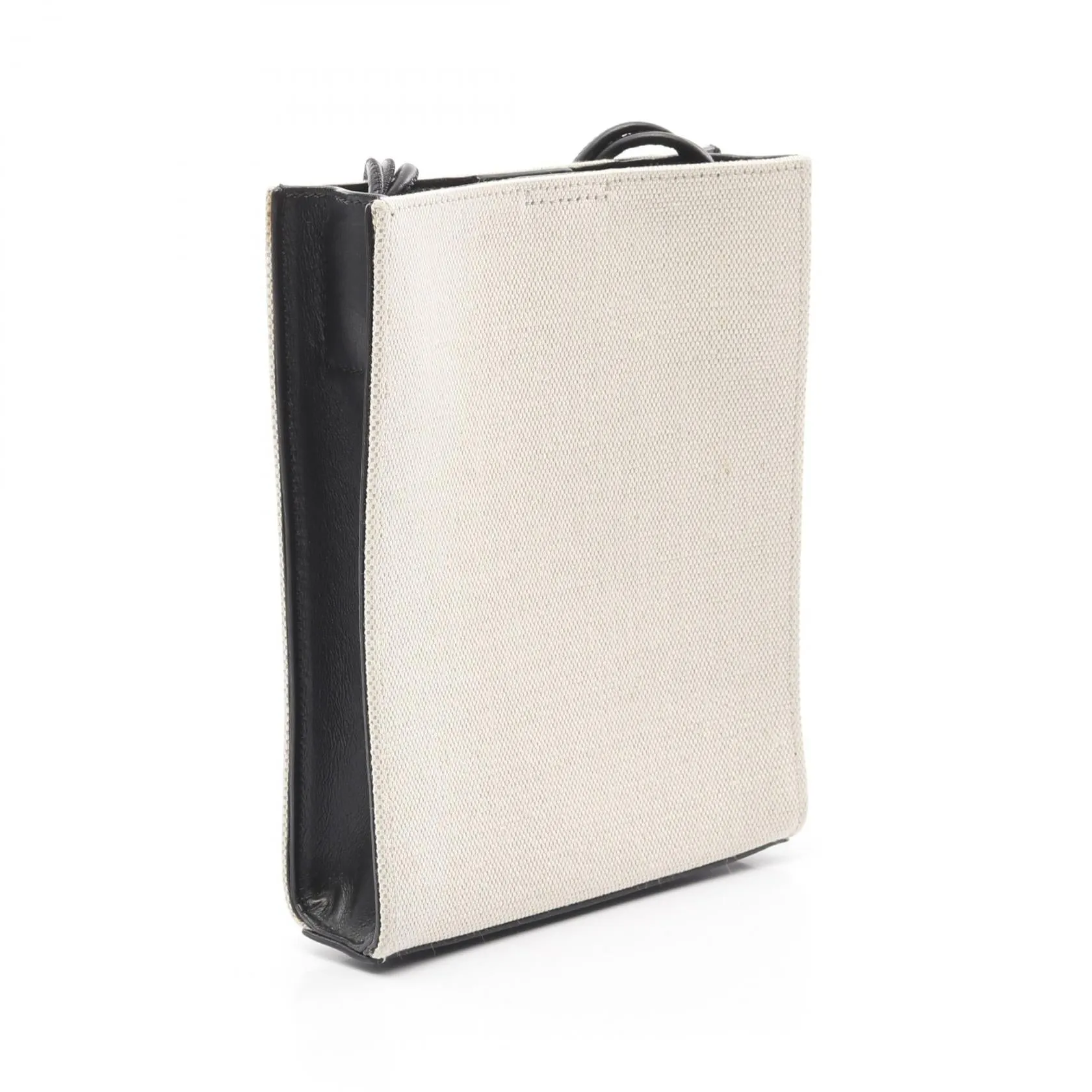 Jil Sander TANGLE Small Canvas Leather Shoulder Bag