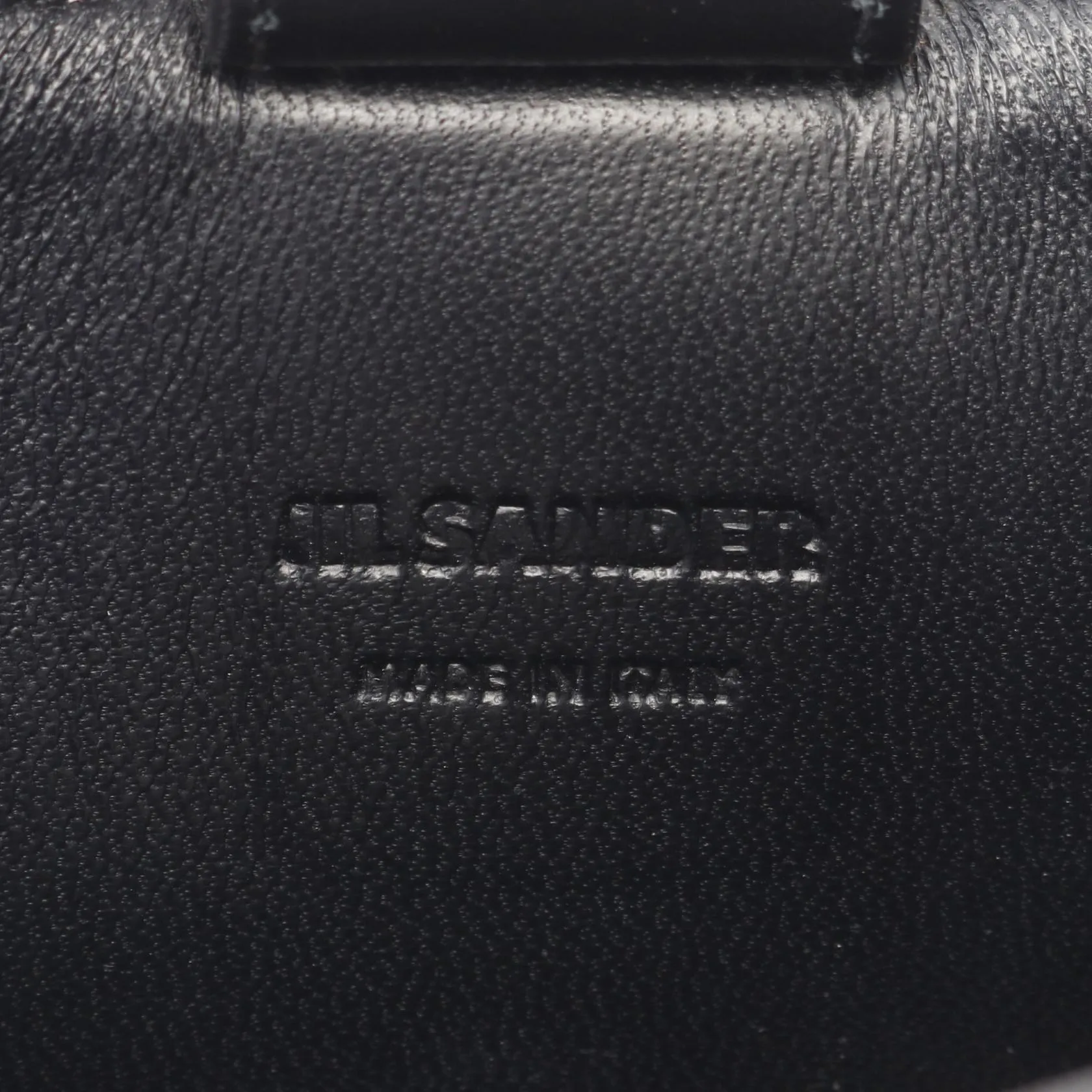 Jil Sander TANGLE Small Canvas Leather Shoulder Bag