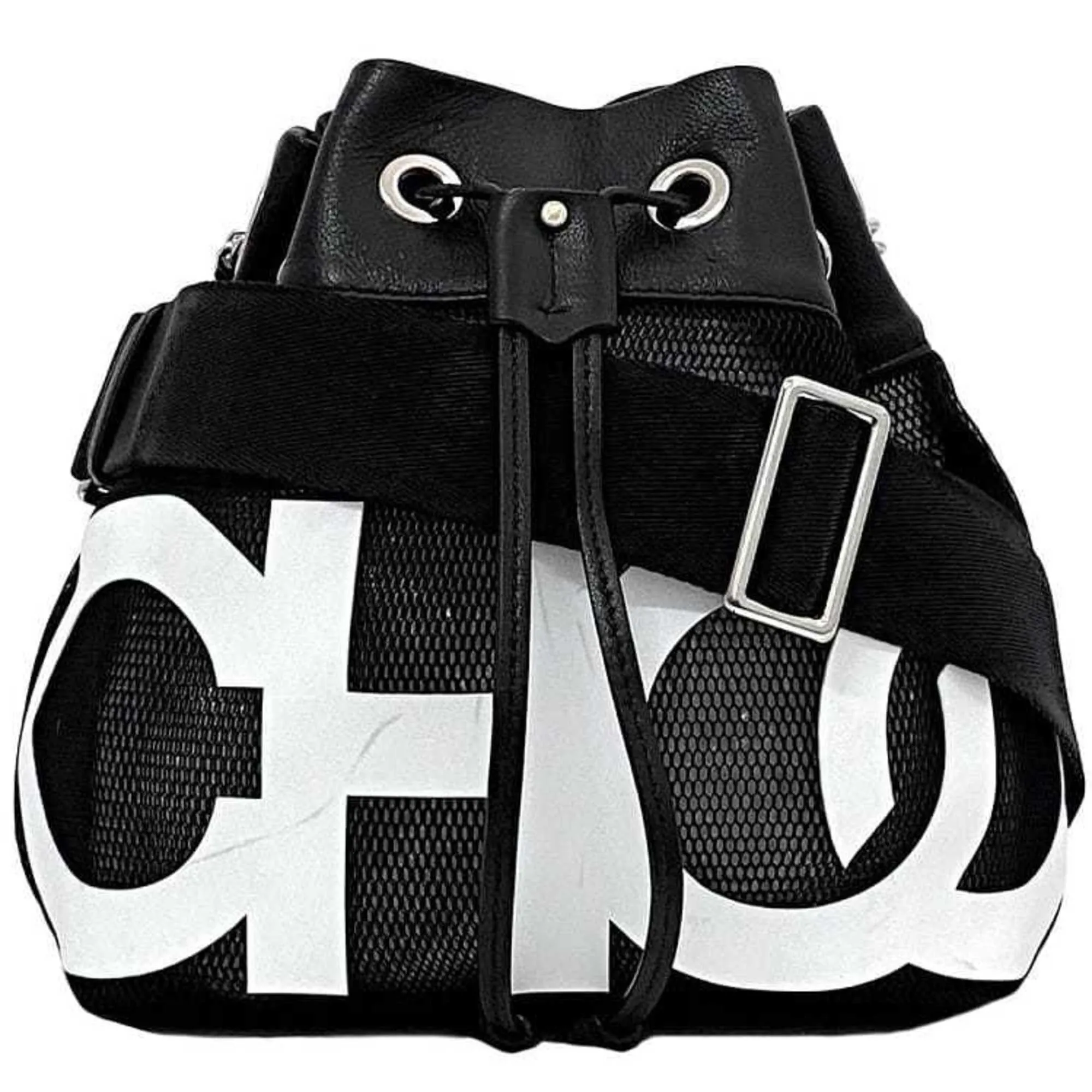 Jimmy Choo  Mesh Leather Shoulder Bag (Pre-Owned)