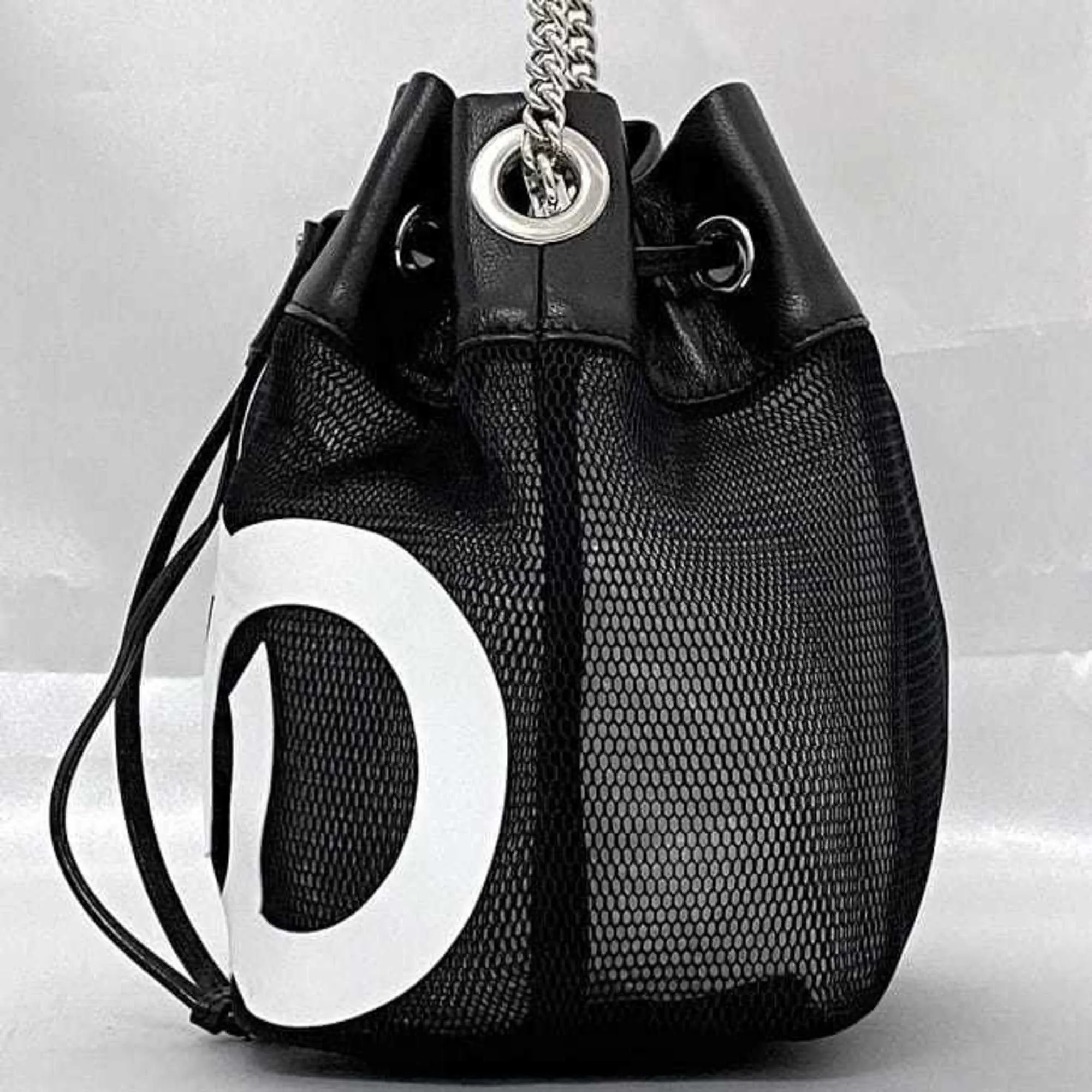 Jimmy Choo  Mesh Leather Shoulder Bag (Pre-Owned)