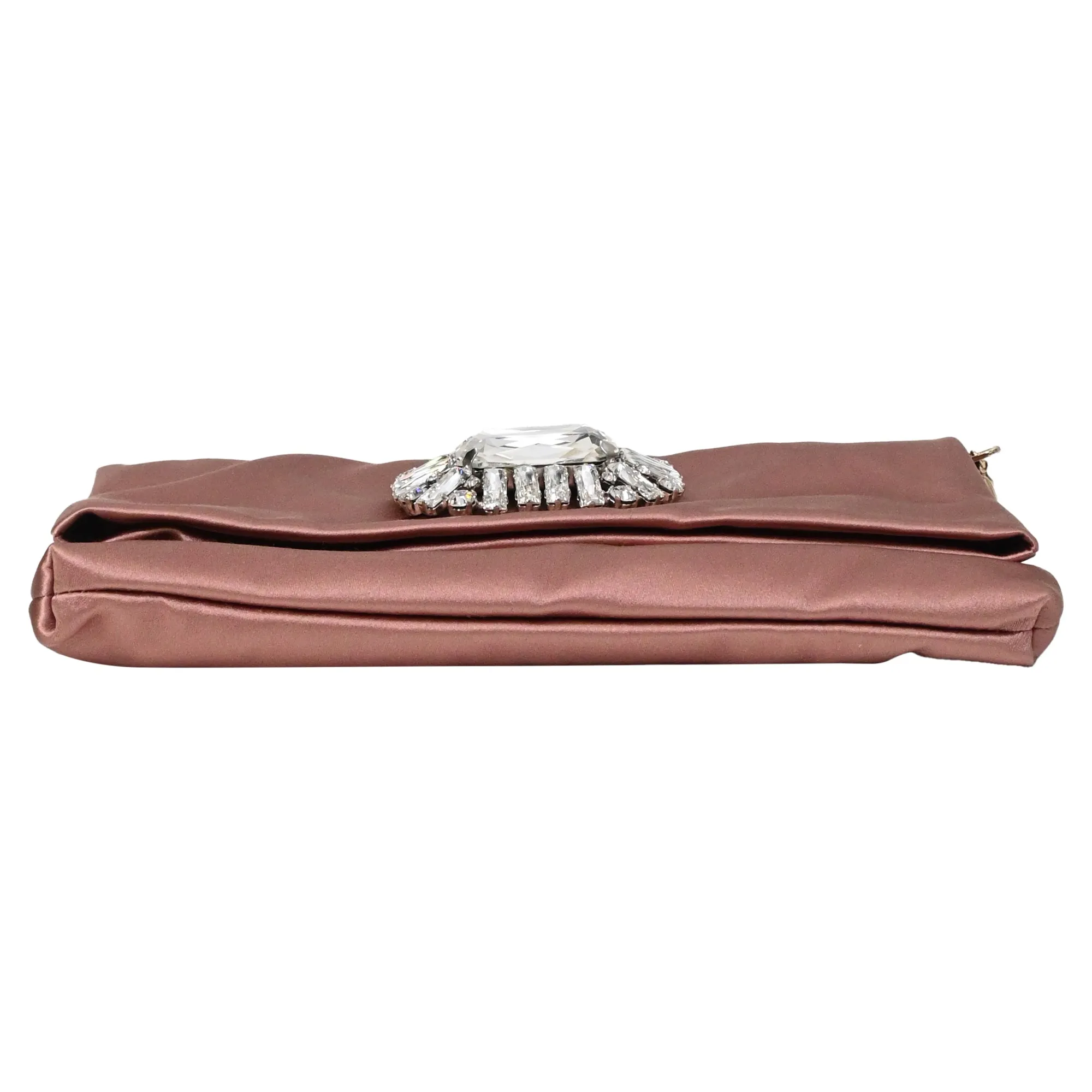 Jimmy Choo Titania Clutch Bag in Pink Satin