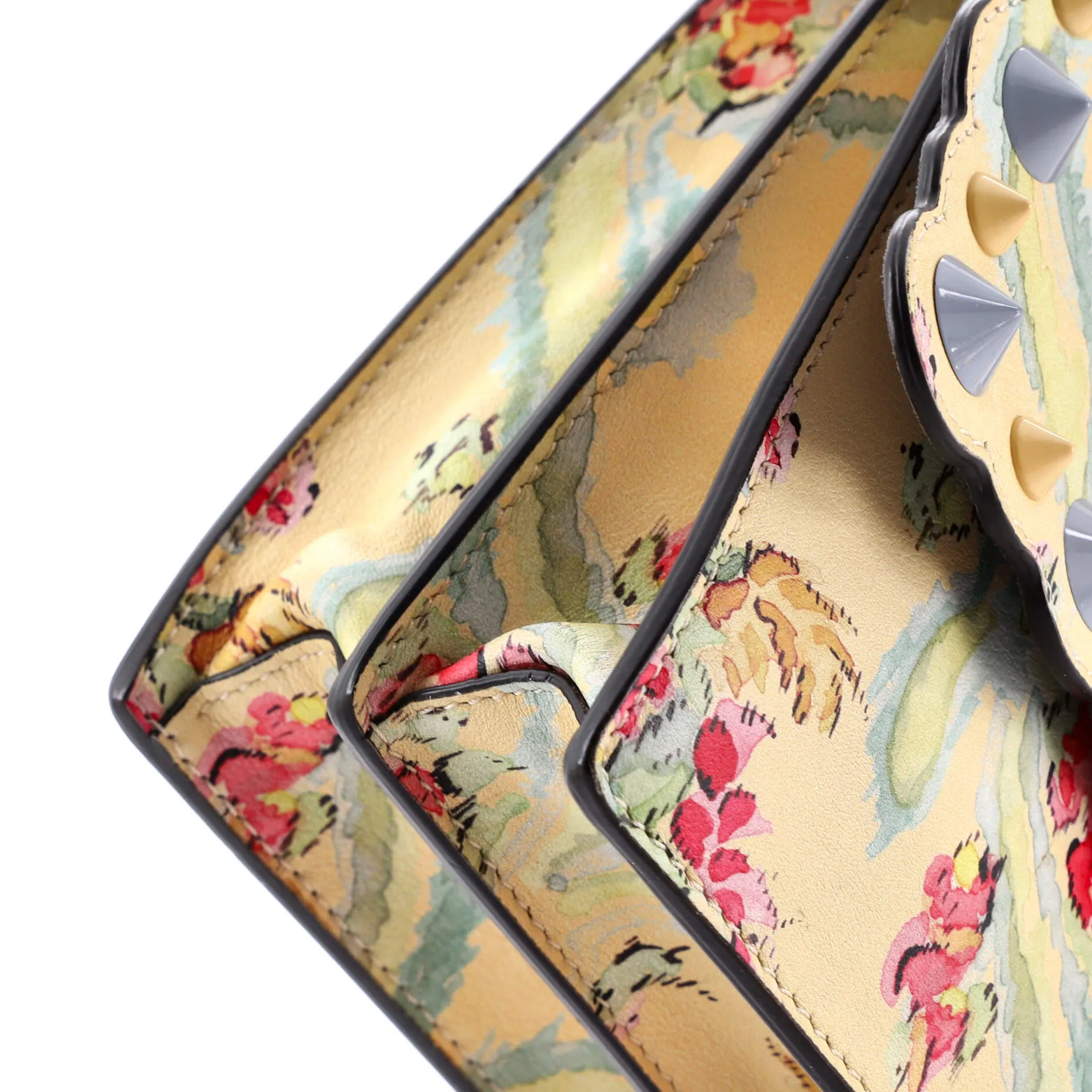 Kan I Bag Embellished Printed Leather Small