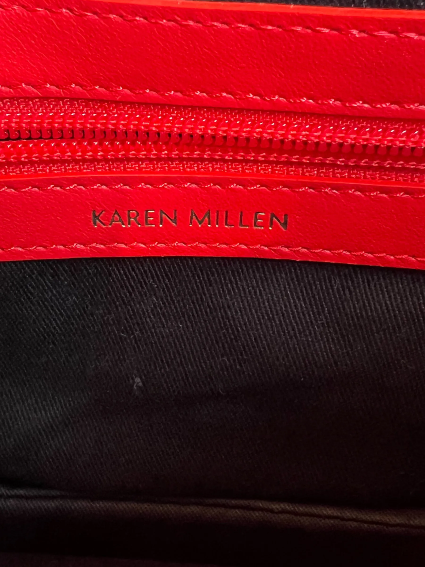 Karen Millen Red Leather Handbag