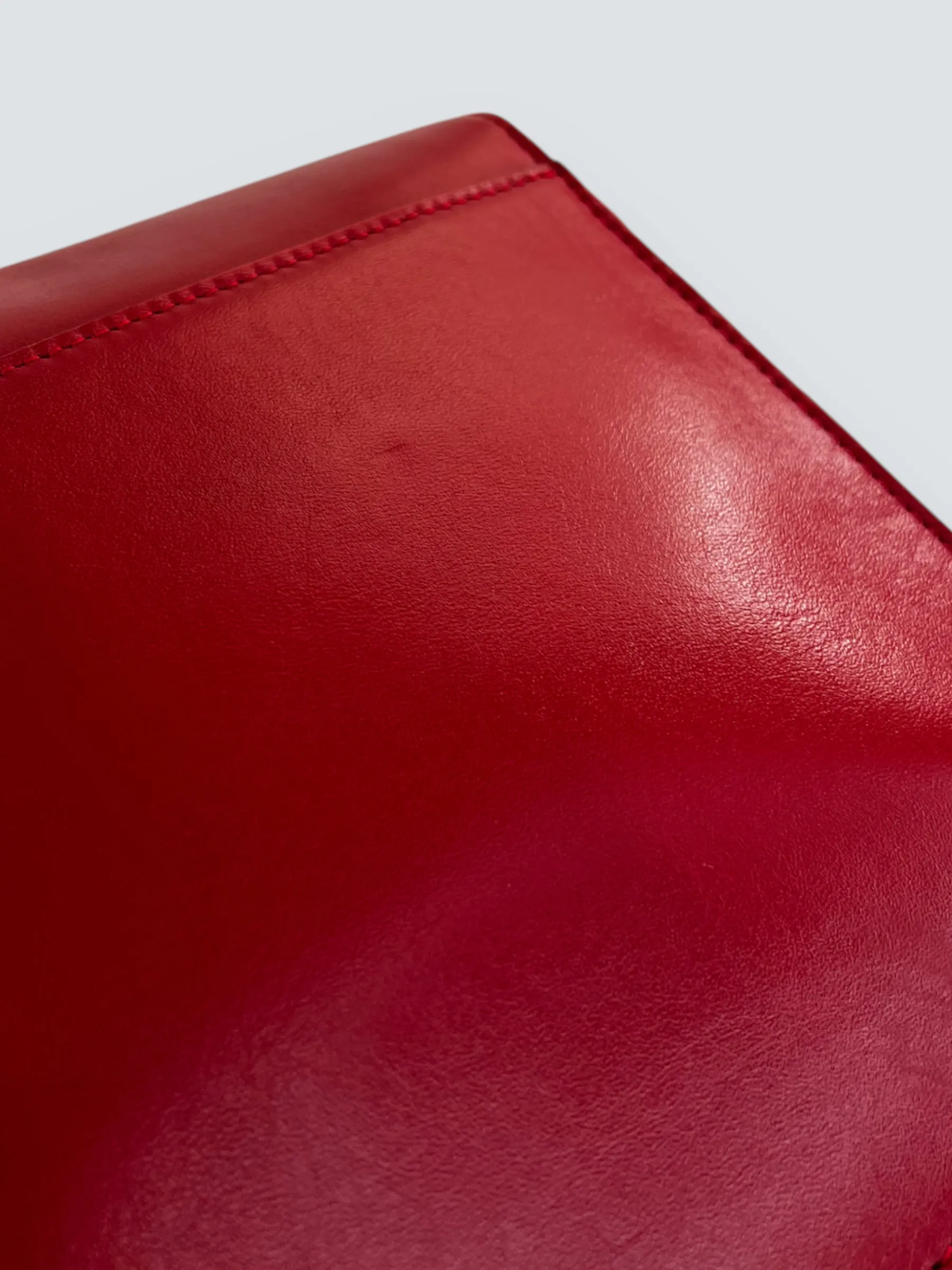 Karen Millen Red Leather Handbag