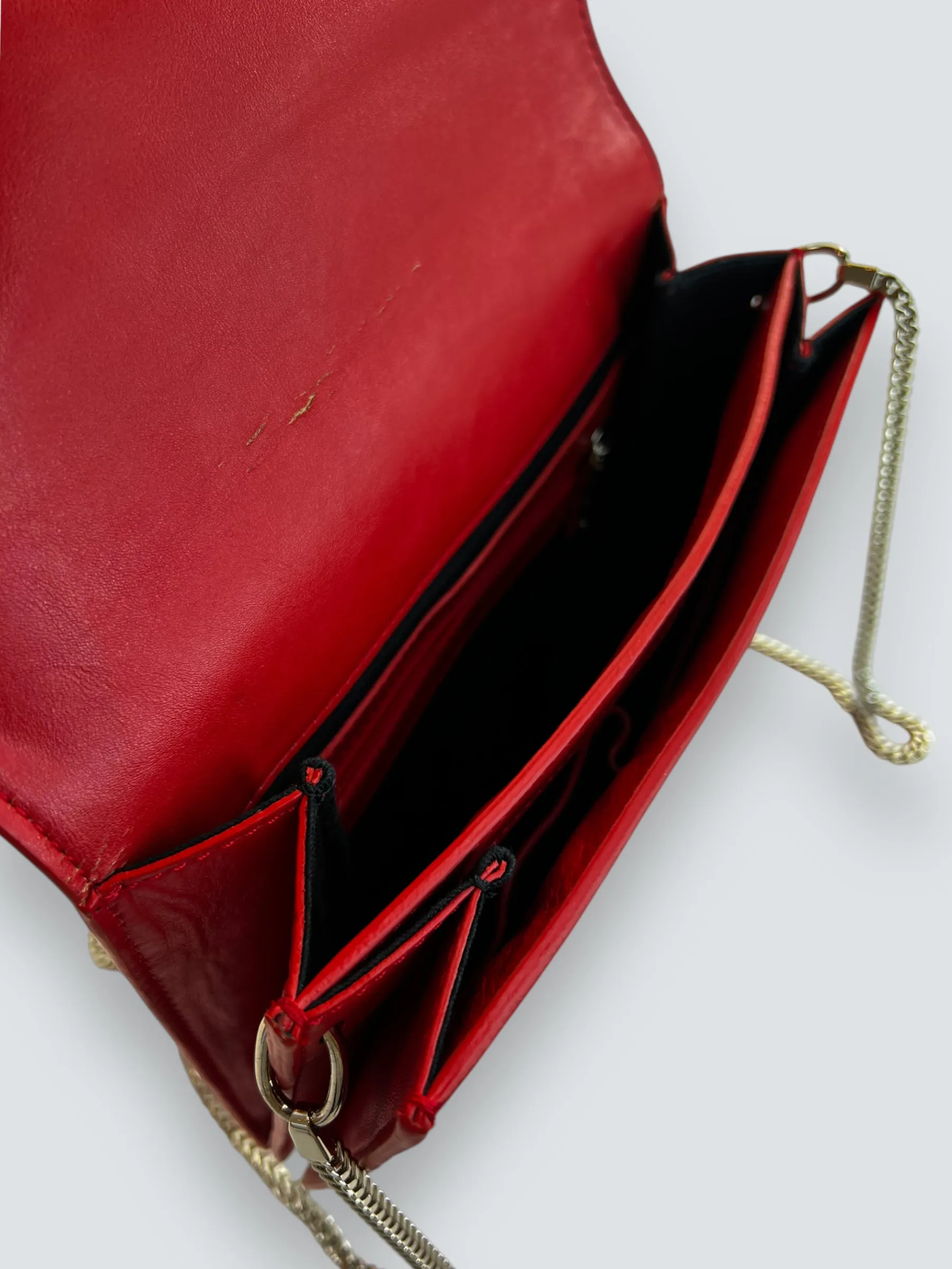 Karen Millen Red Leather Handbag