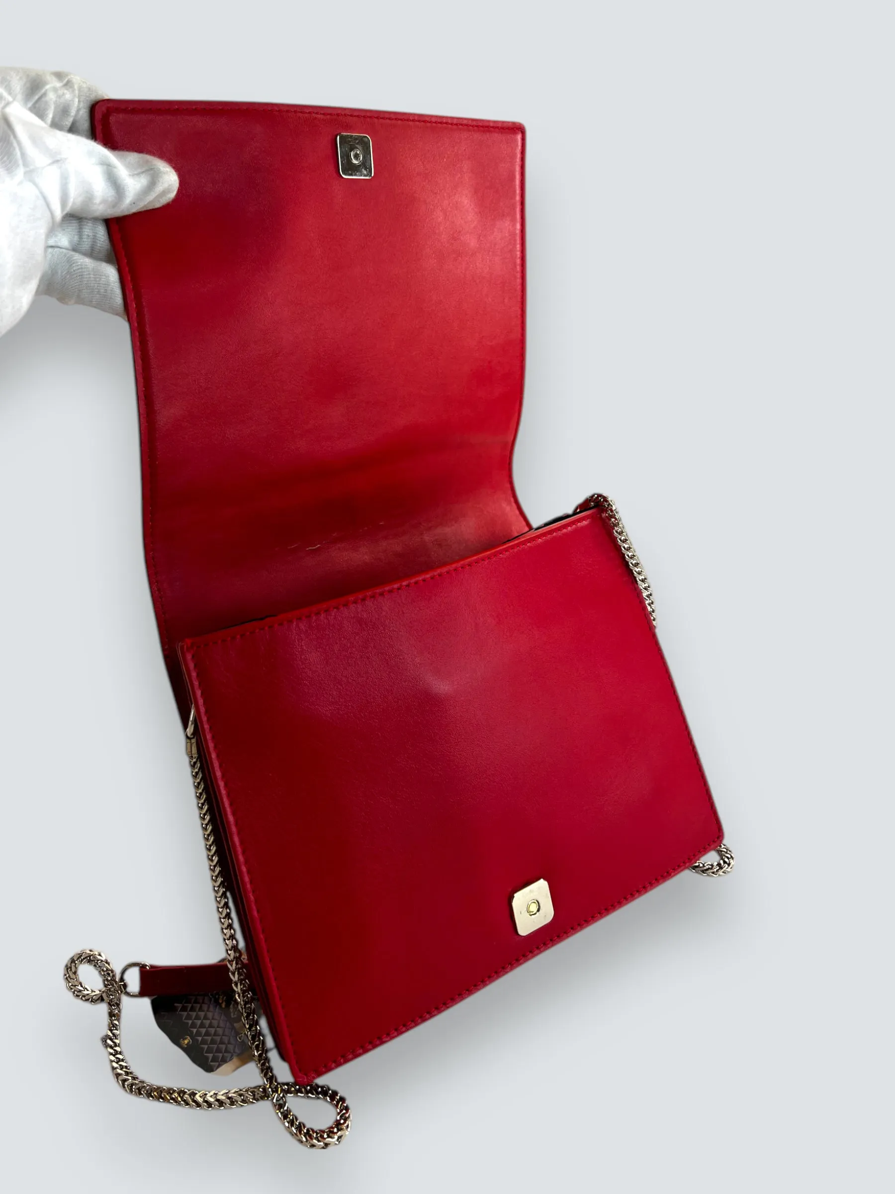 Karen Millen Red Leather Handbag