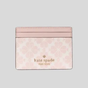 KATE SPADE Signature Spade Flower Small Slim Card Holder Rose Smoke KI371