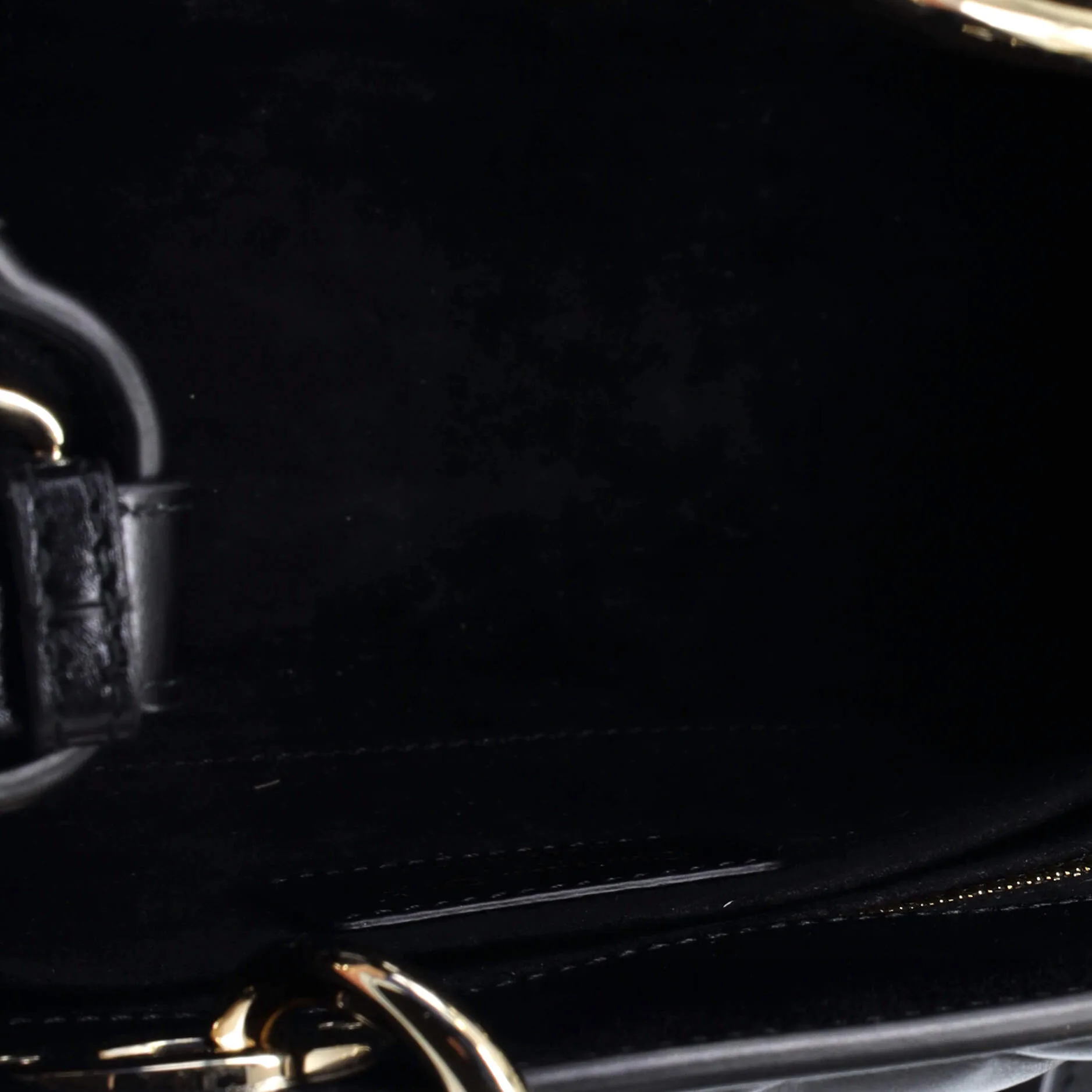 Lady 95.22 Bag Cannage Embossed Leather Small