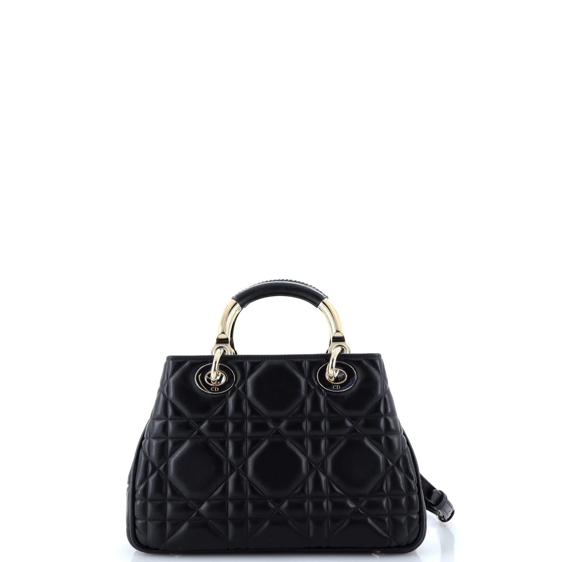 Lady 95.22 Bag Cannage Embossed Leather Small
