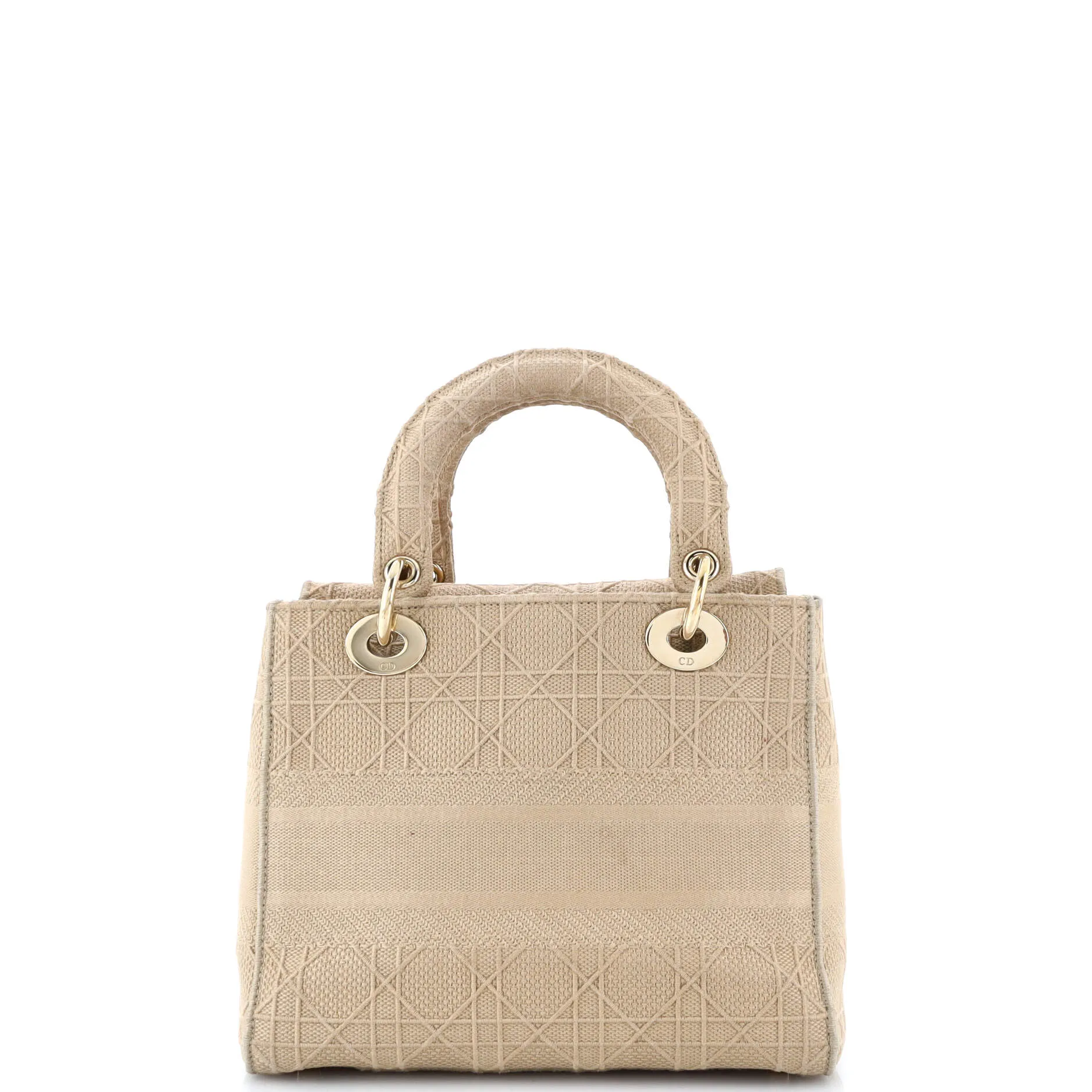 Lady D-Lite Bag Cannage Embroidered Canvas Medium