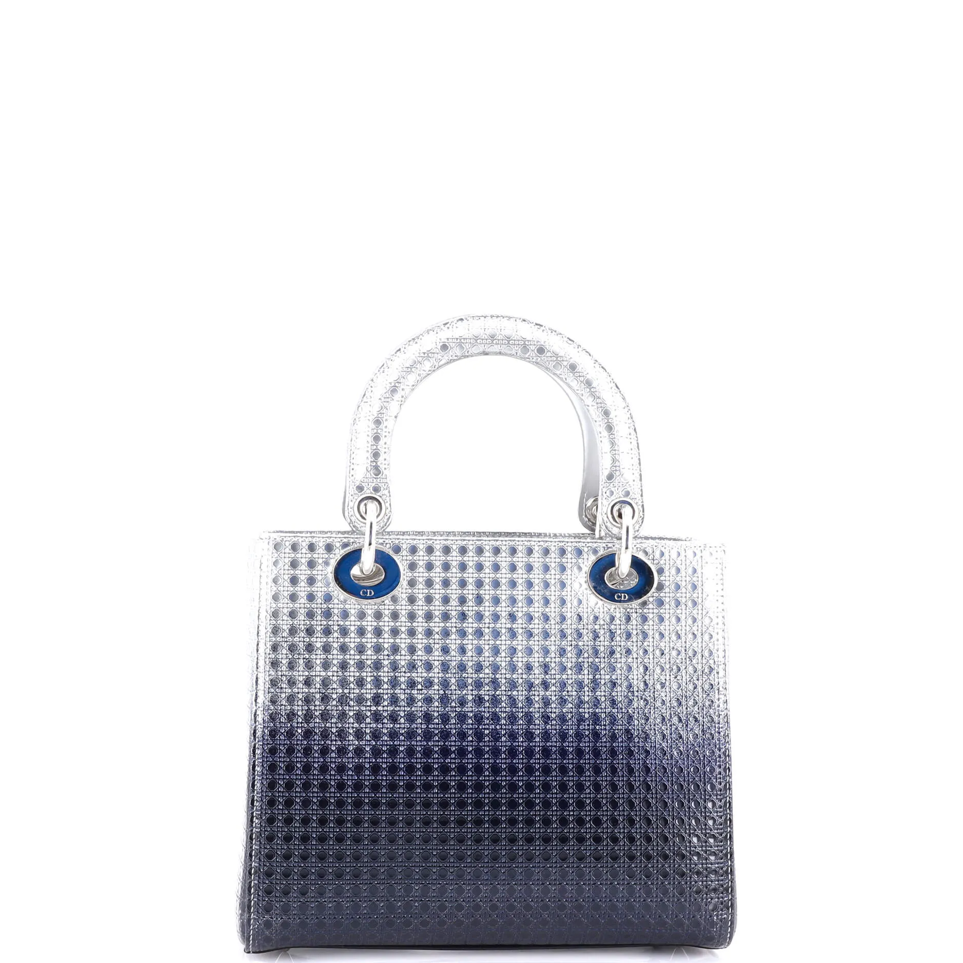 Lady Dior Bag Micro Cannage Ombre Metallic Calfskin Medium