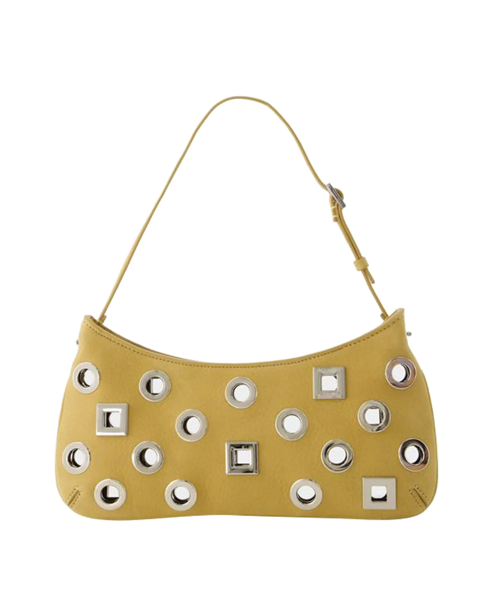 Le Bisou Rond Carre Bag - Jacquemus - Leather - Dark Beige