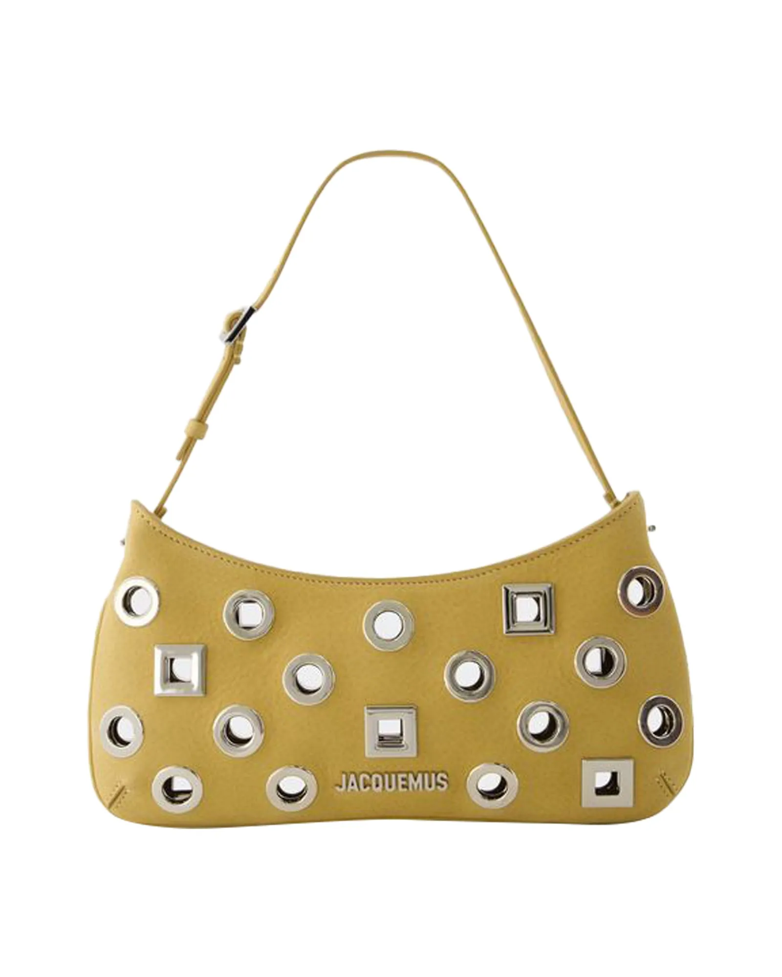 Le Bisou Rond Carre Bag - Jacquemus - Leather - Dark Beige