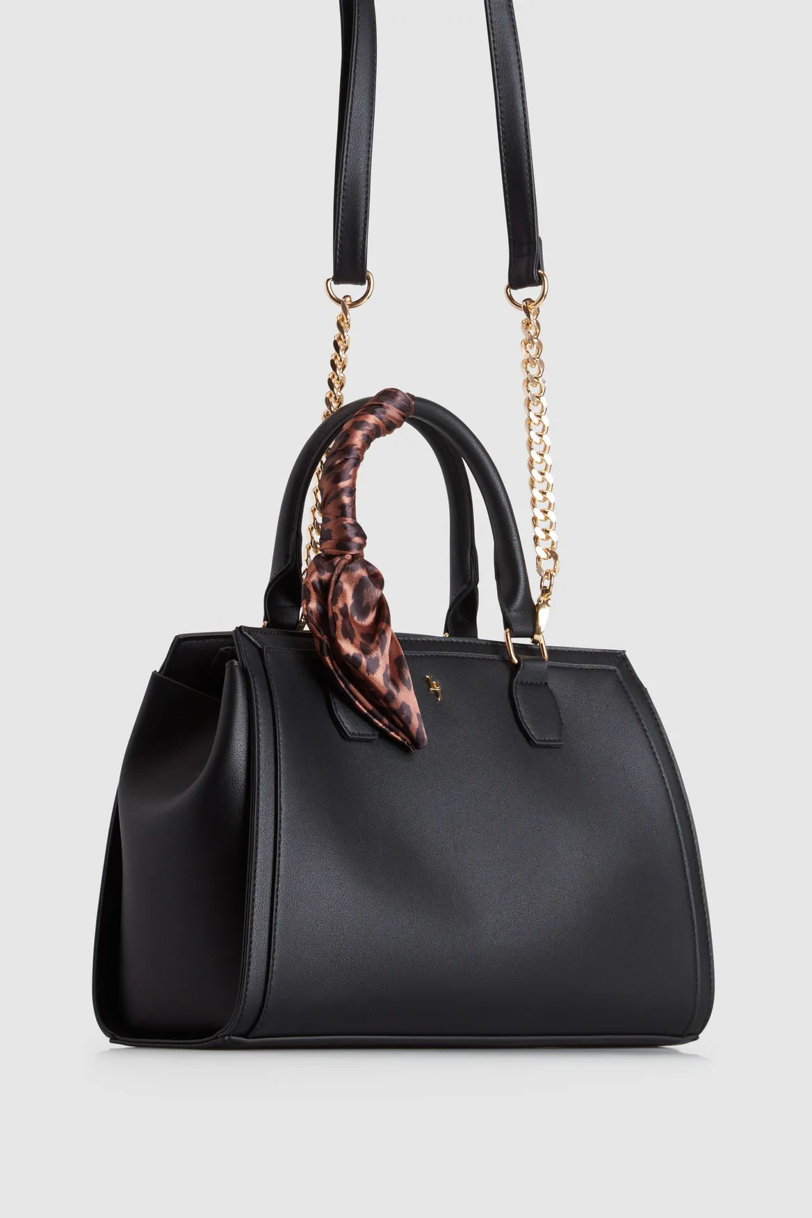 Leopard Scarf  Shopper Tote