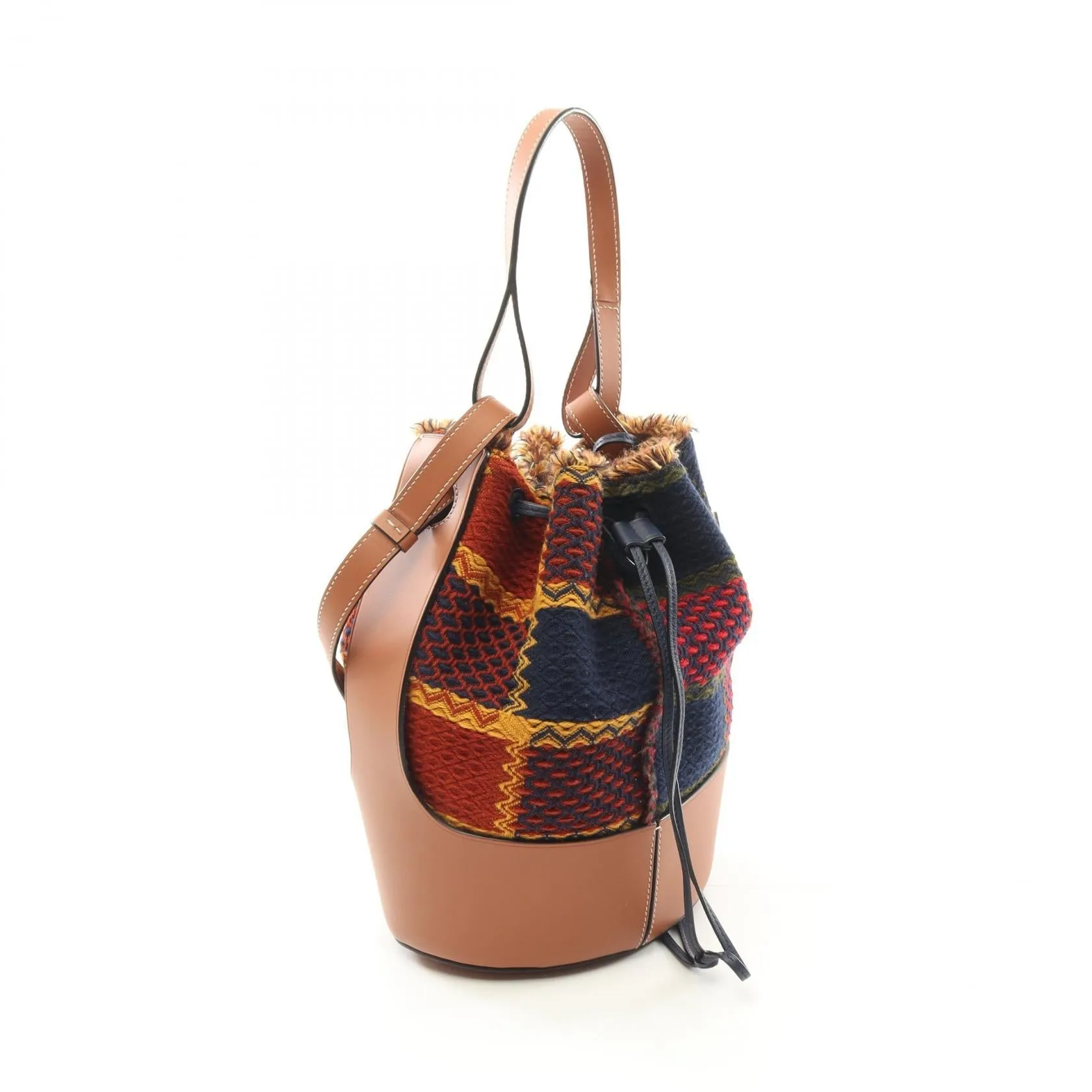 Loewe Canvas Leather Balloon Medium Shoulder Bag