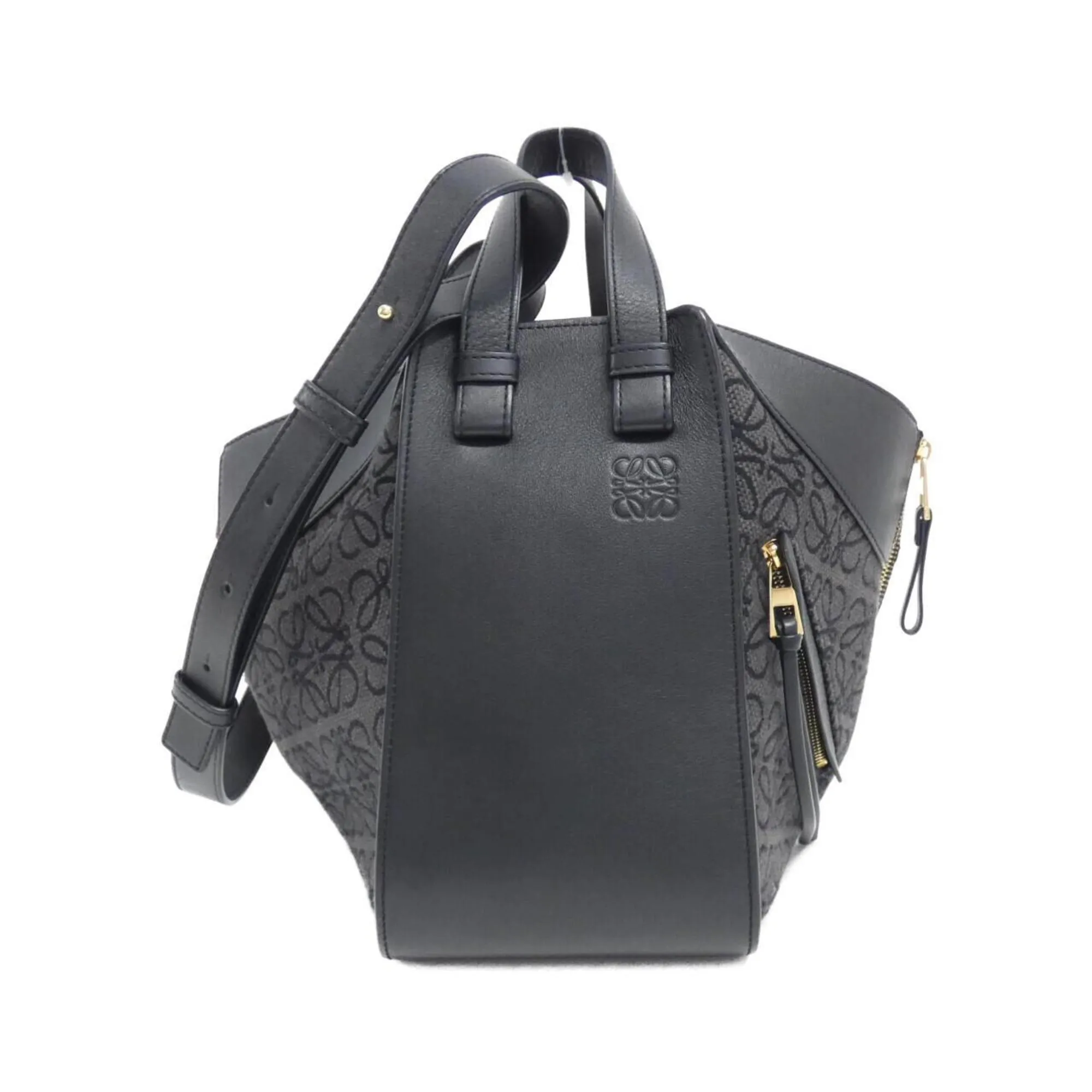 Loewe Canvas Leather Shoulder Bag (Pre-Owned)