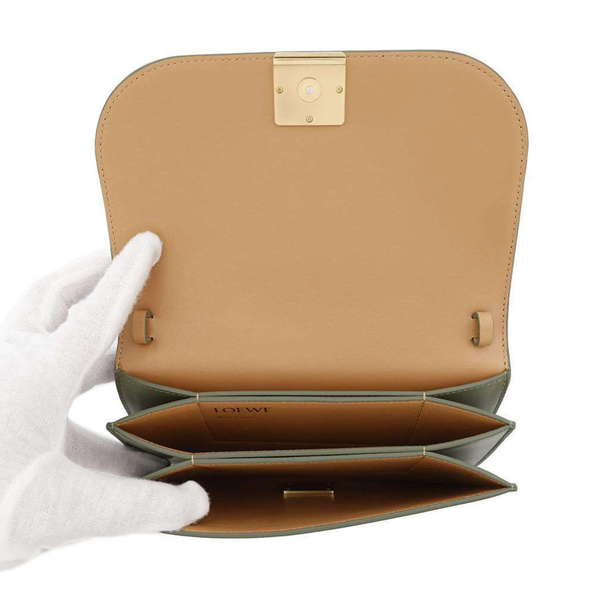 Loewe Leather Clutch Bag Shoulder Bag (Pre-Owned)