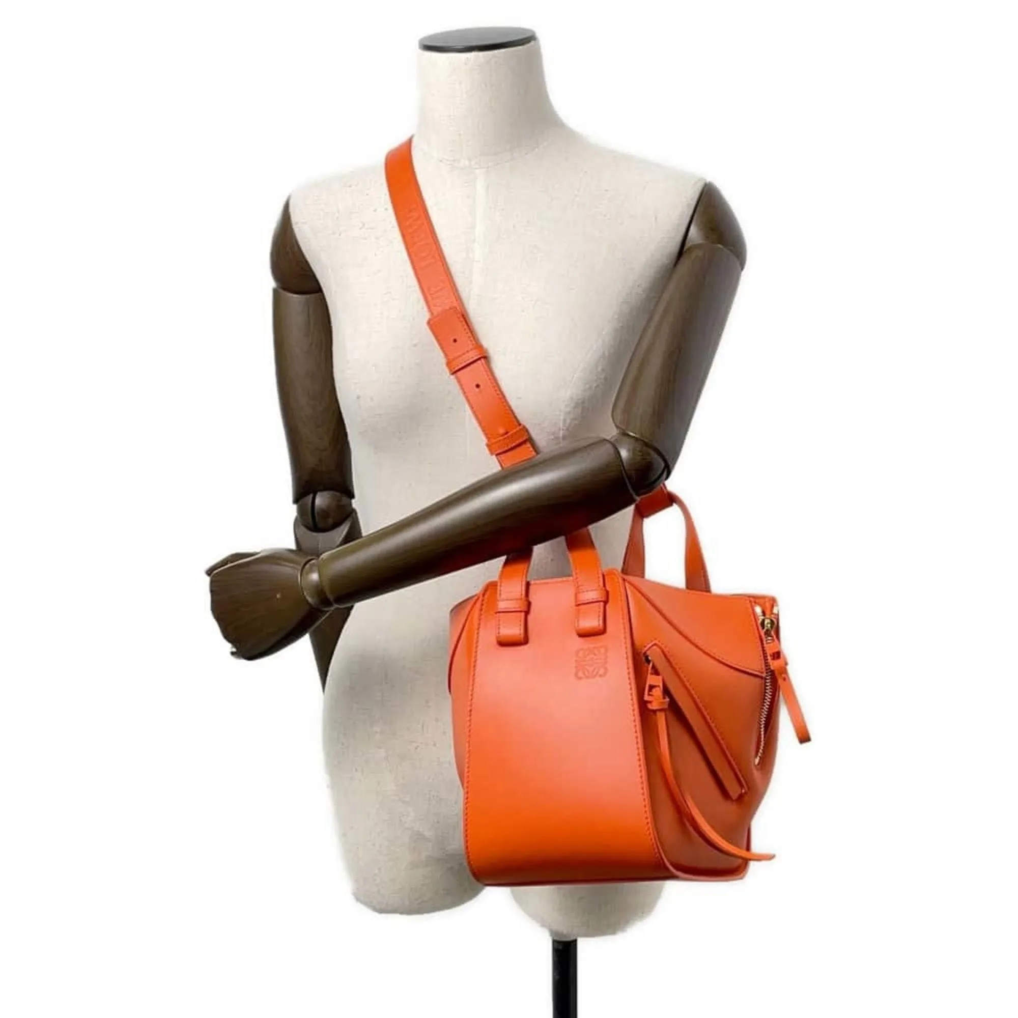 Loewe Leather Handbag Shoulder Bag (Pre-Owned)