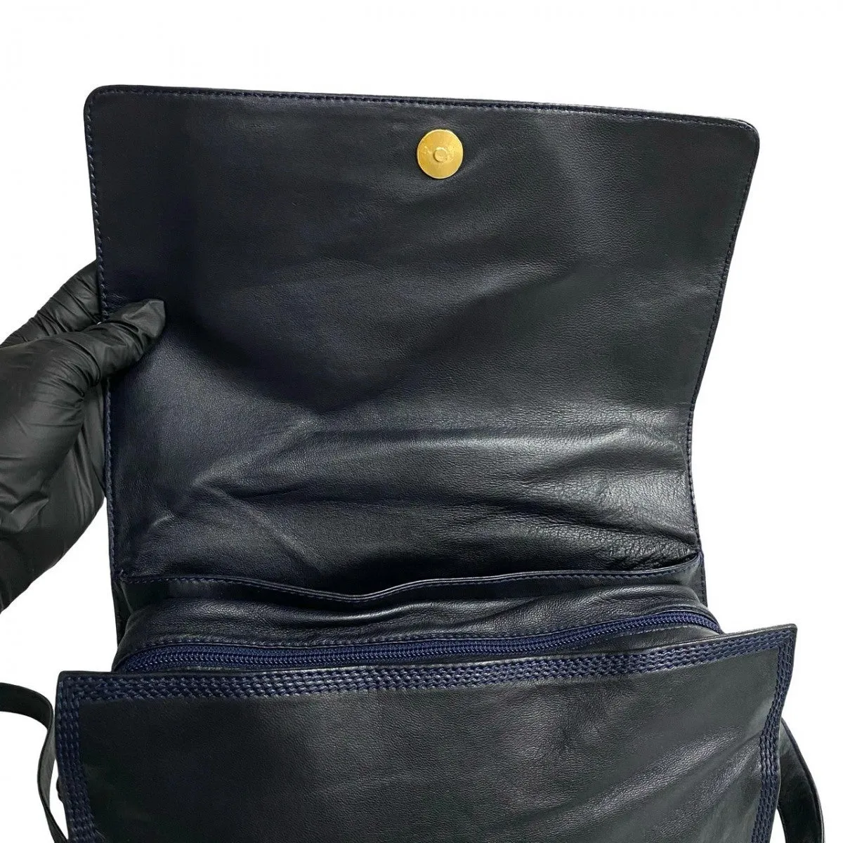 LOEWE Shoulder Bag leather Navy