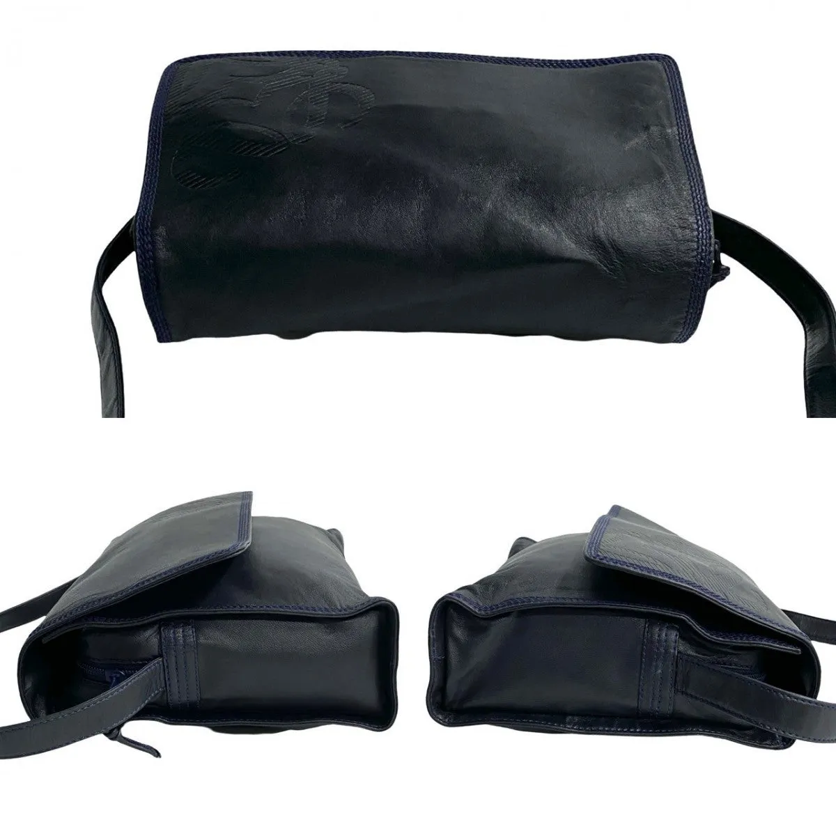 LOEWE Shoulder Bag leather Navy
