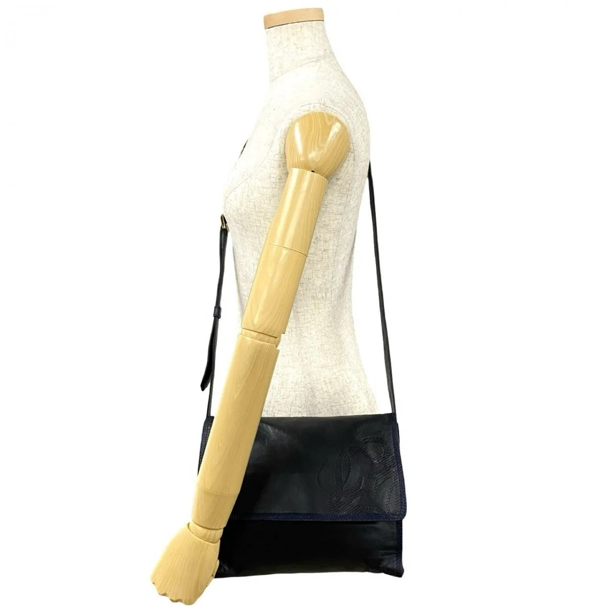 LOEWE Shoulder Bag leather Navy