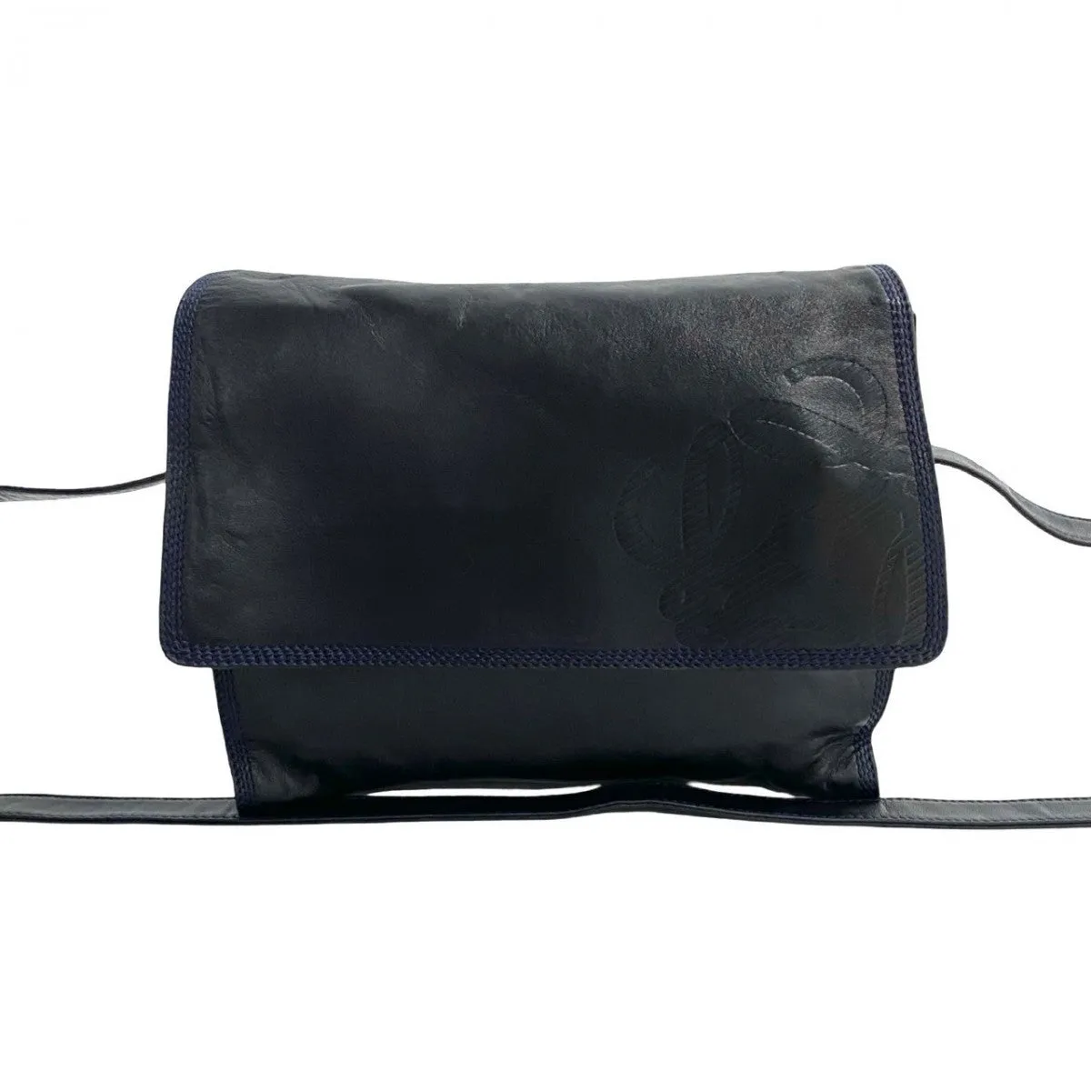 LOEWE Shoulder Bag leather Navy