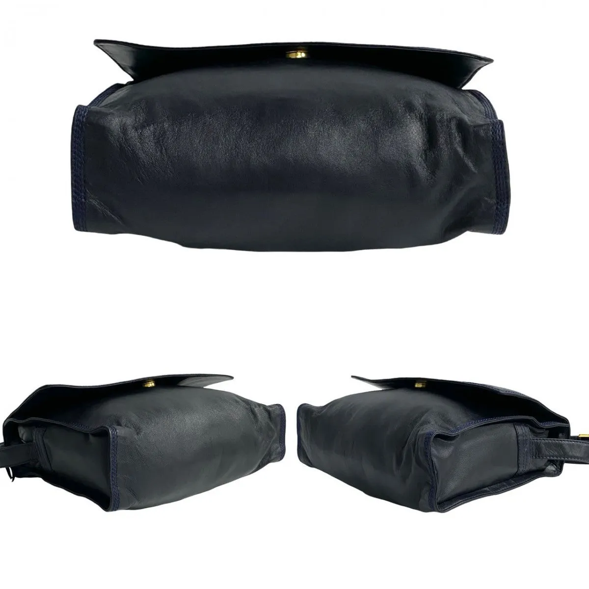 LOEWE Shoulder Bag leather Navy