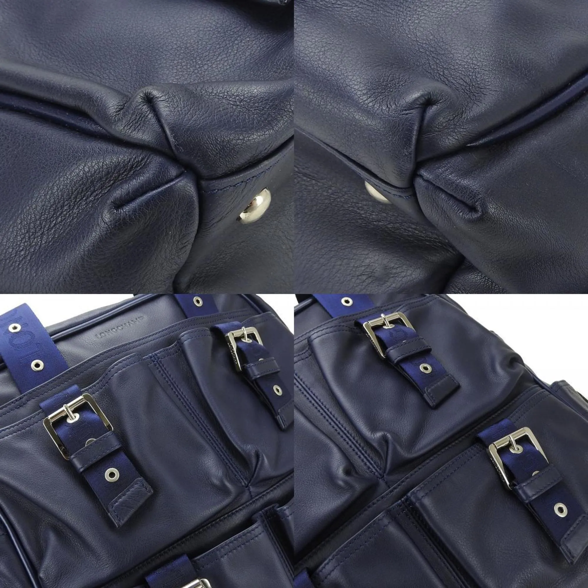 Longchamp  Leather Handbag (Pre-Owned)