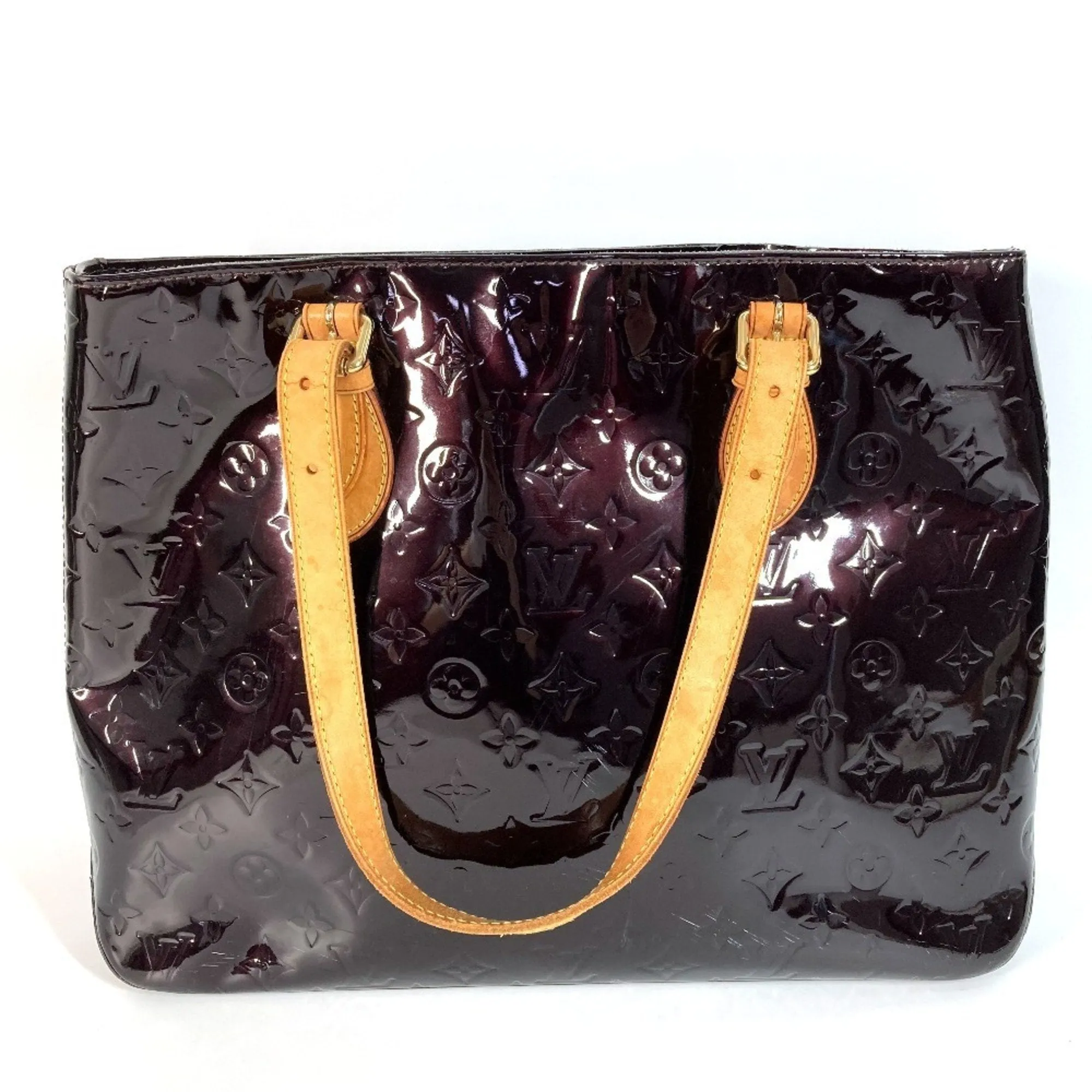 Louis Vuitton Amarante Monogram Vernis Canvas Shoulder Bag Tote Bag (Pre-Owned)