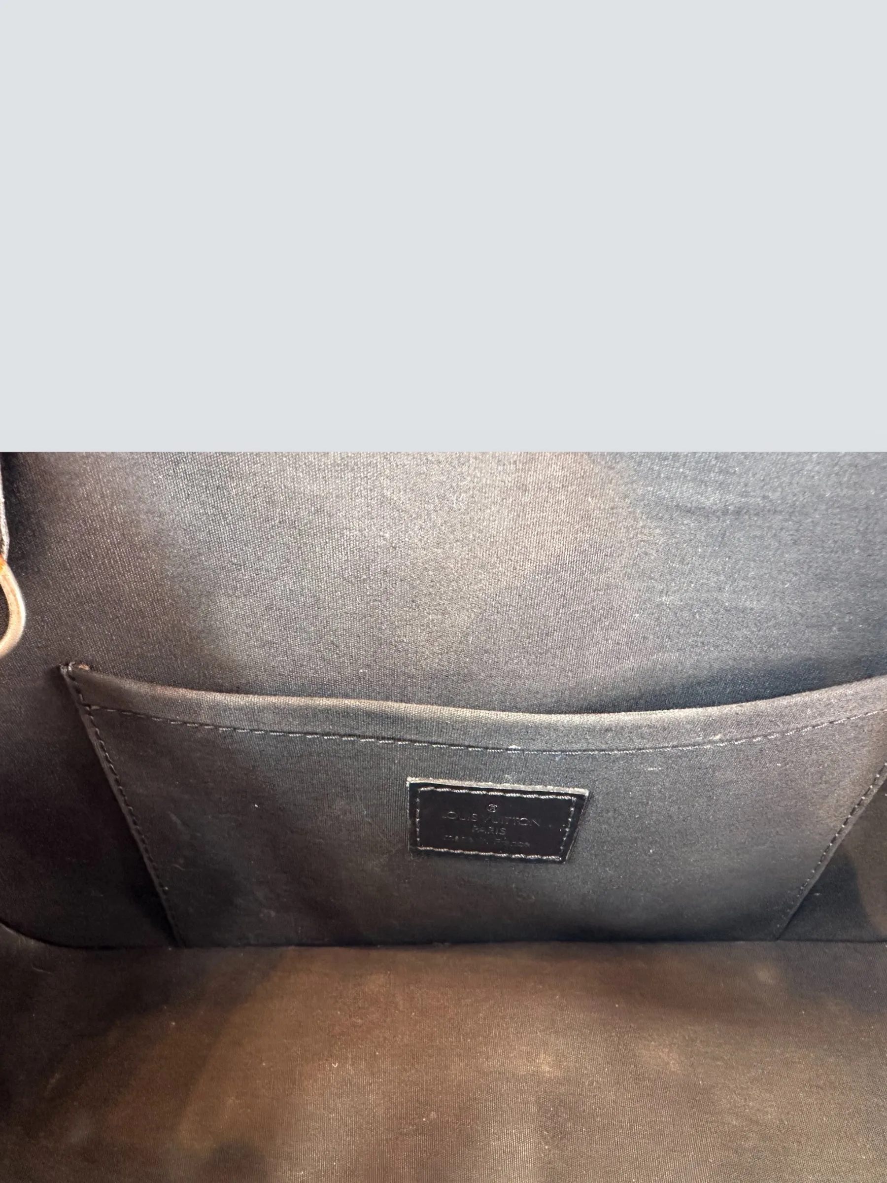 Louis Vuitton Charcoal Grey Vernis Leather Shelton Tote
