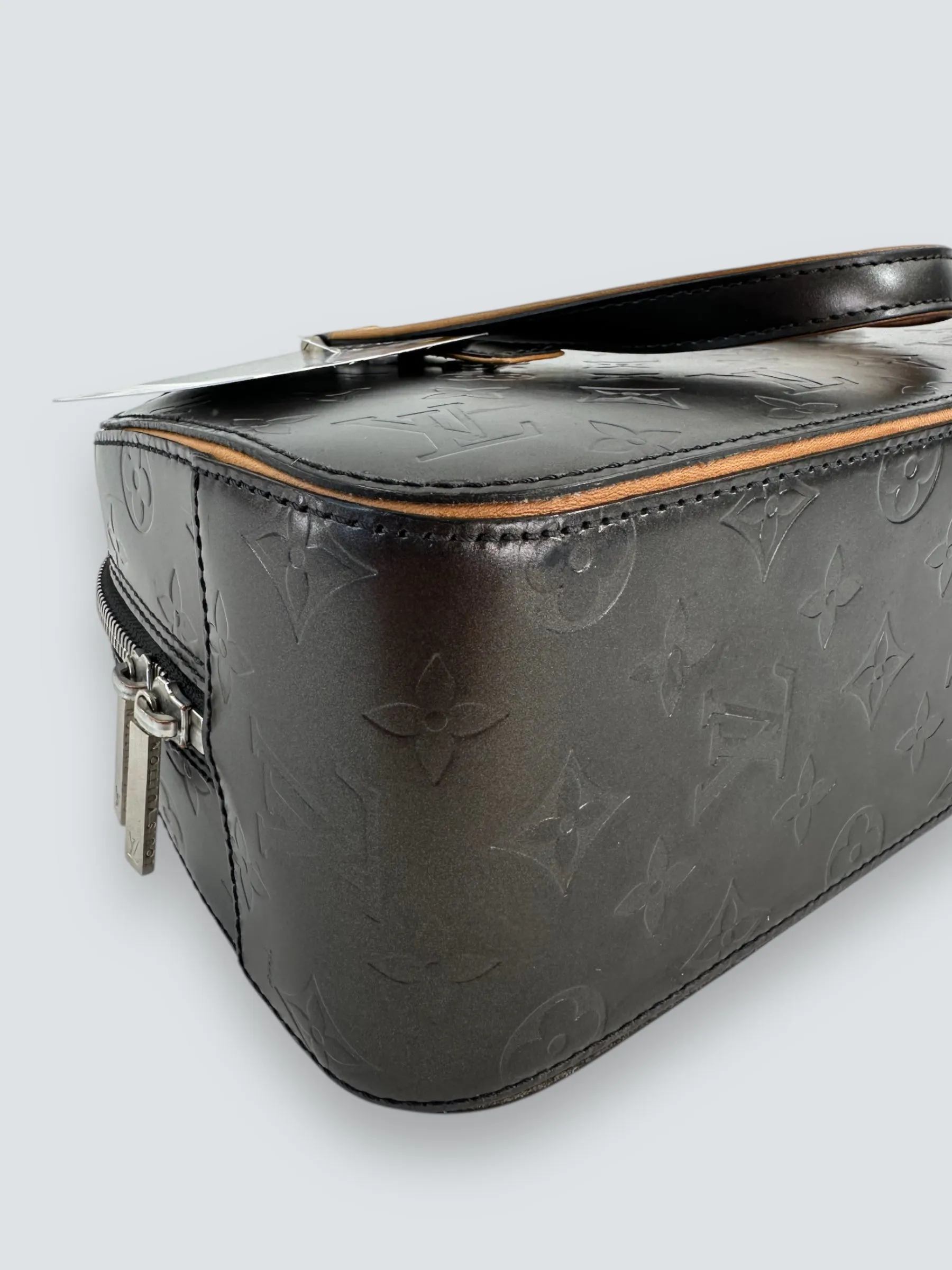 Louis Vuitton Charcoal Grey Vernis Leather Shelton Tote