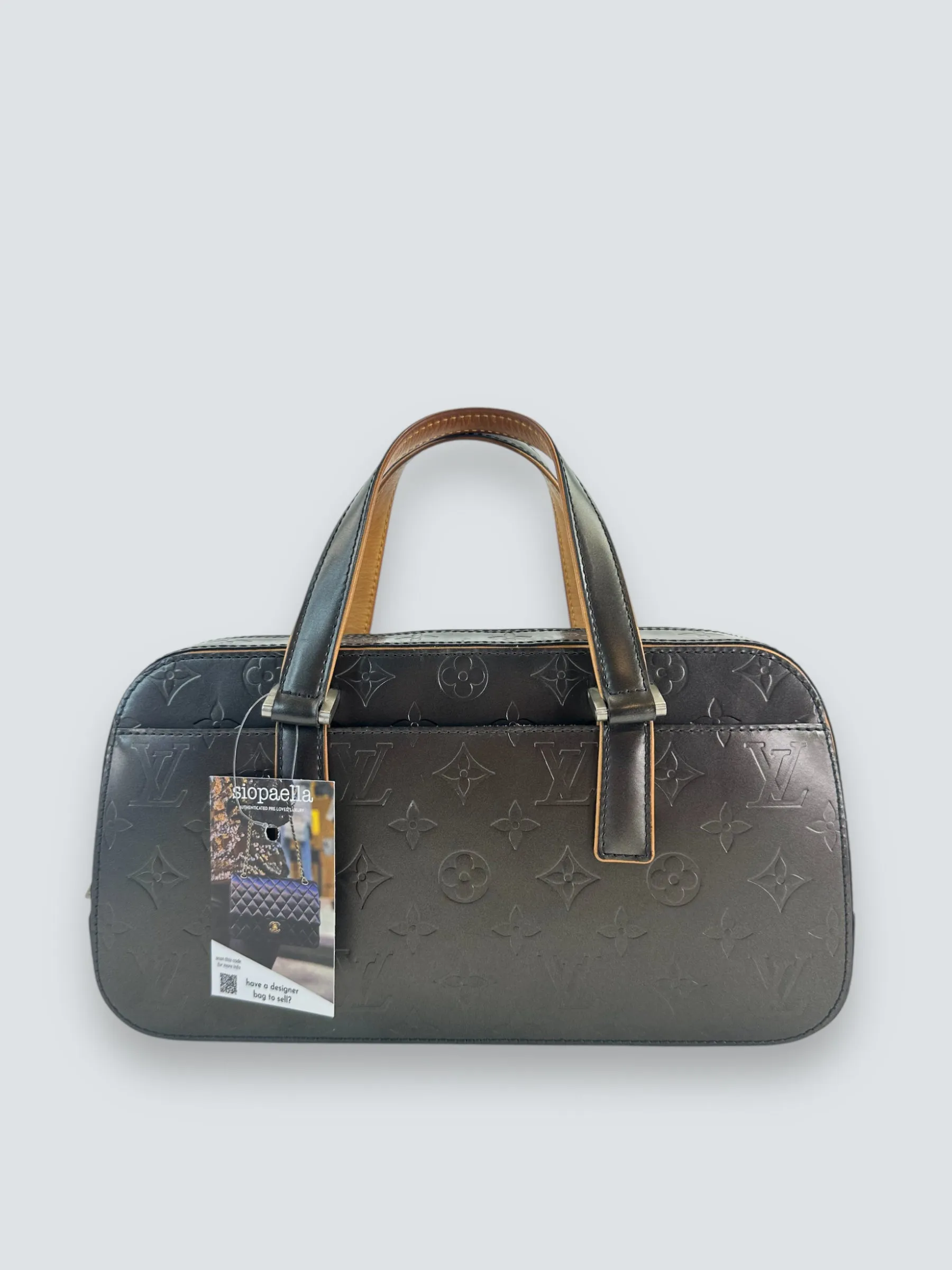 Louis Vuitton Charcoal Grey Vernis Leather Shelton Tote