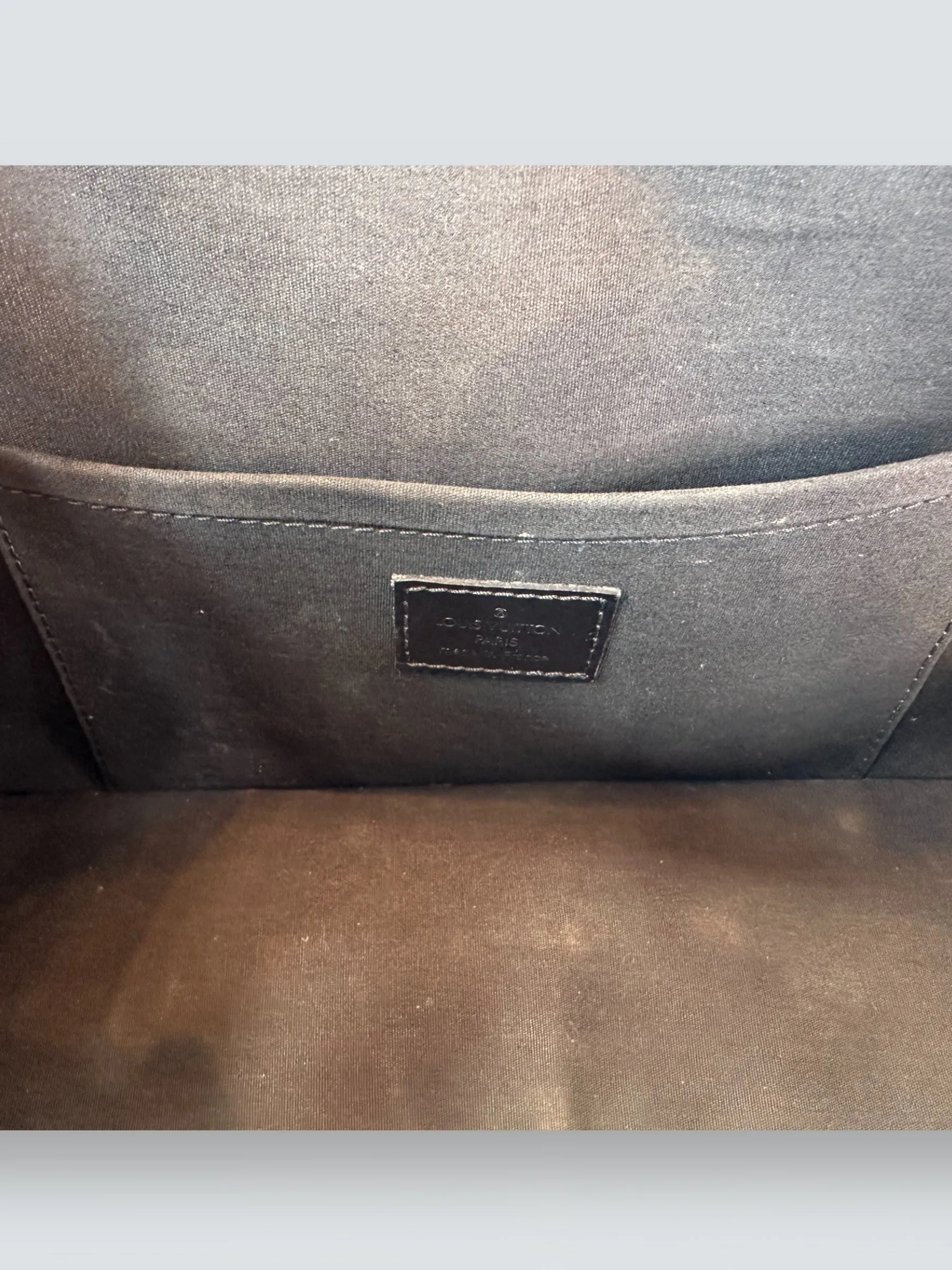 Louis Vuitton Charcoal Grey Vernis Leather Shelton Tote