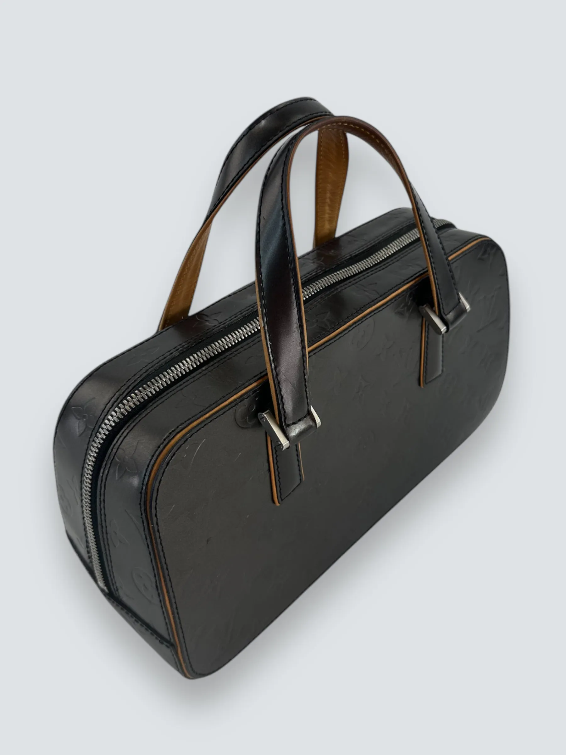 Louis Vuitton Charcoal Grey Vernis Leather Shelton Tote