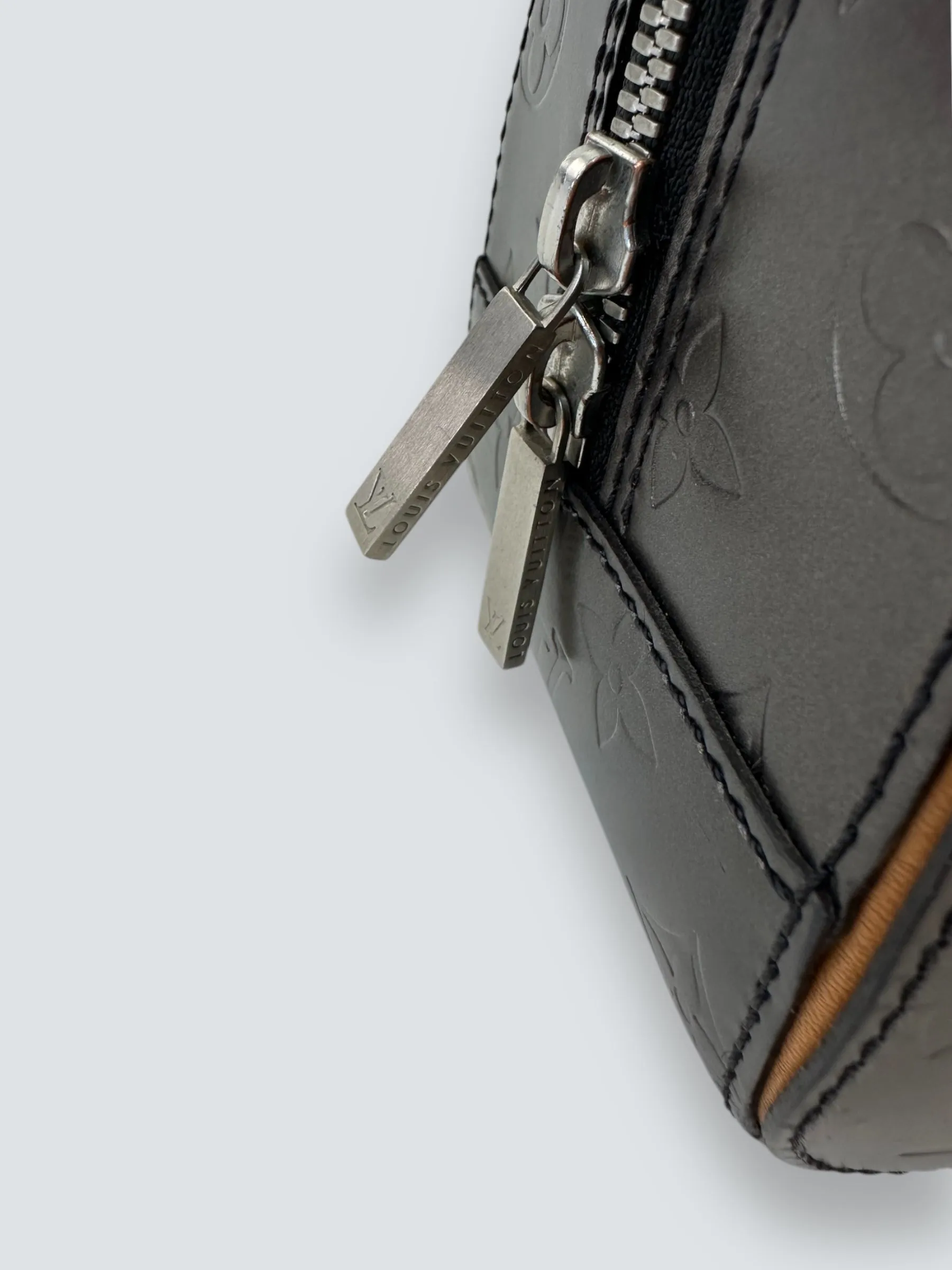Louis Vuitton Charcoal Grey Vernis Leather Shelton Tote