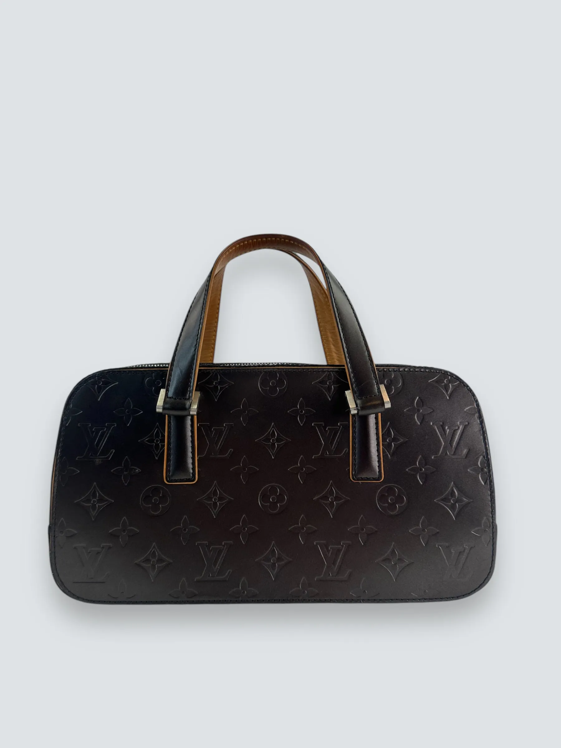 Louis Vuitton Charcoal Grey Vernis Leather Shelton Tote