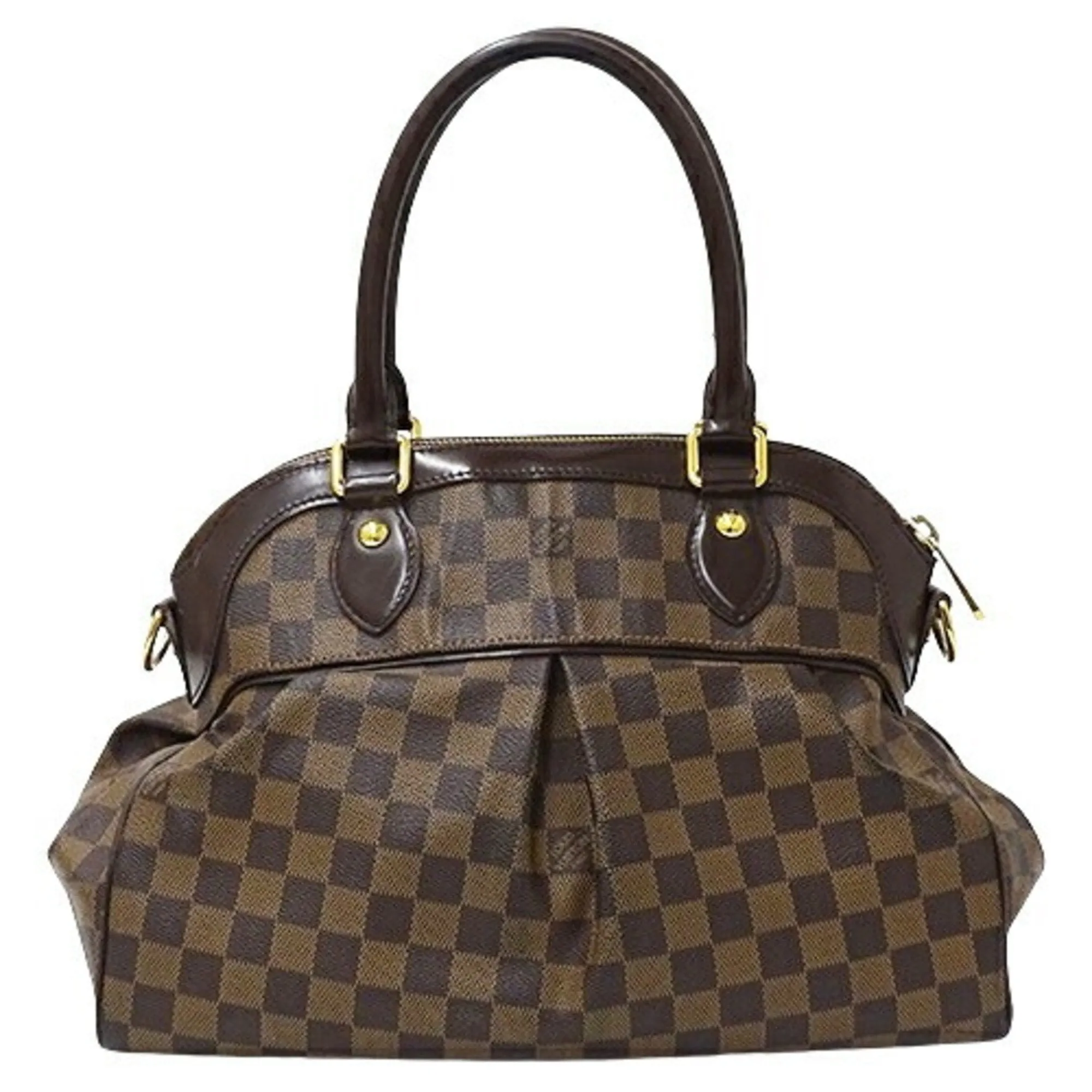 Louis Vuitton Damier Canvas Ebene Damier Canvas Handbag Shoulder Bag (Pre-Owned)