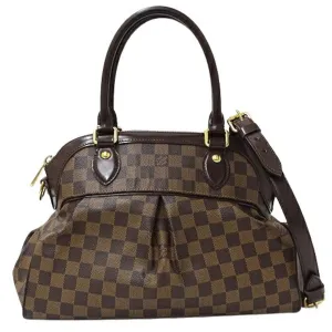 Louis Vuitton Damier Canvas Ebene Damier Canvas Handbag Shoulder Bag (Pre-Owned)