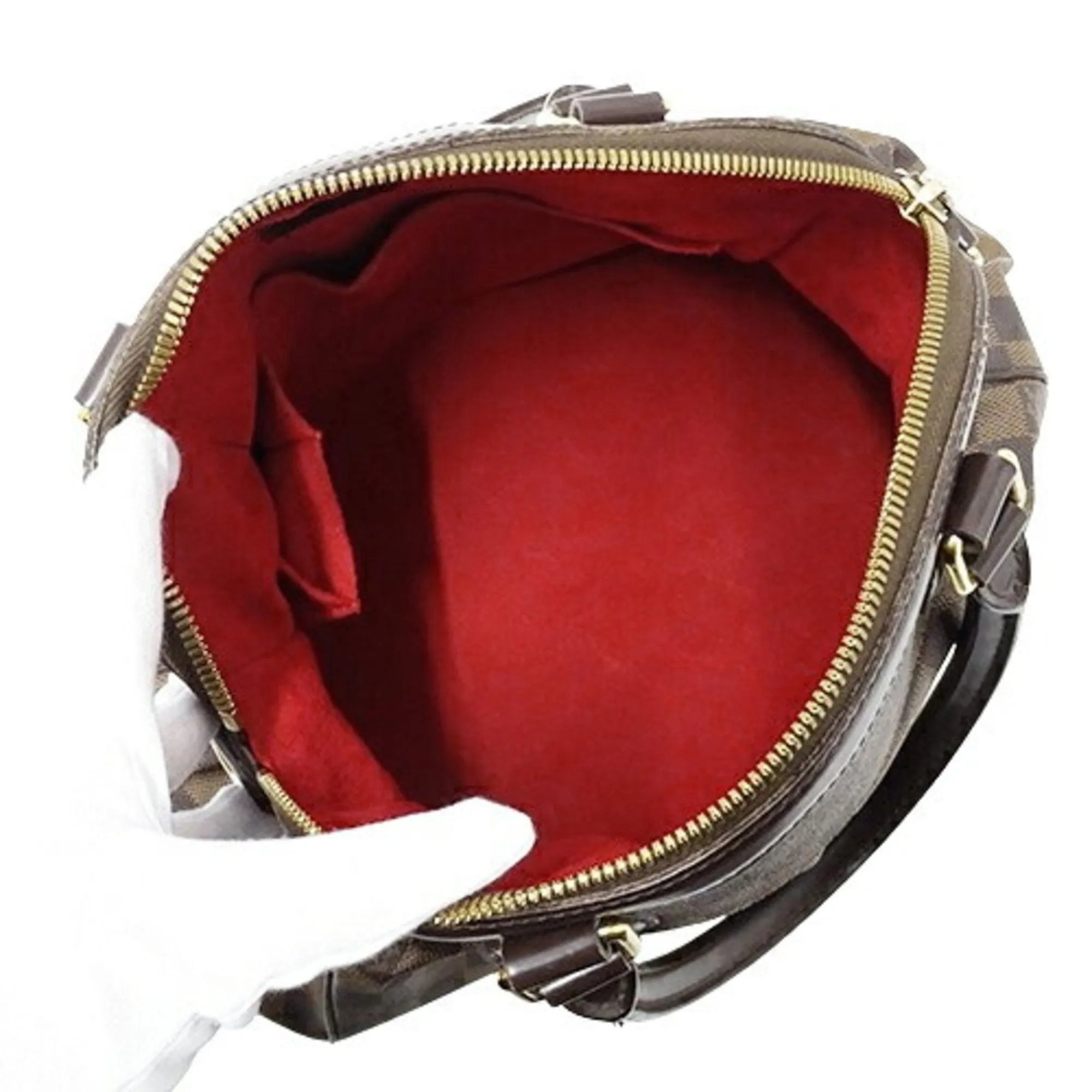Louis Vuitton Damier Canvas Ebene Damier Canvas Handbag Shoulder Bag (Pre-Owned)