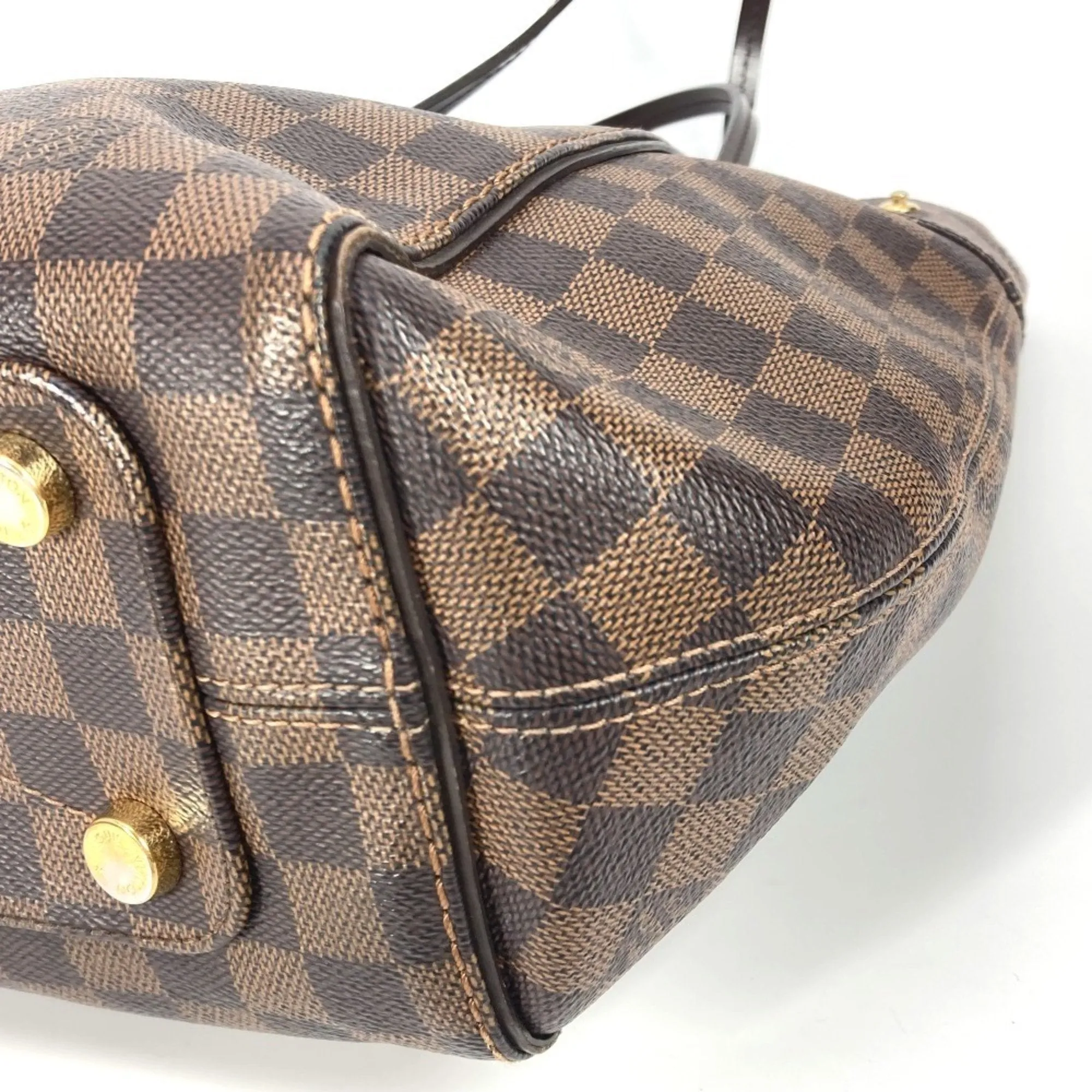 Louis Vuitton Damier Canvas Ebene Damier Canvas Shoulder Bag Tote Bag (Pre-Owned)