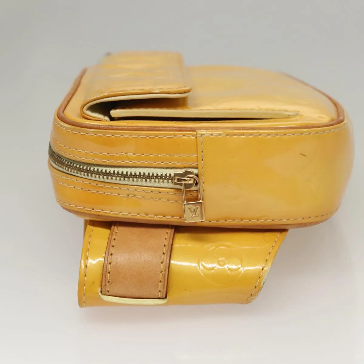 Louis Vuitton Fulton Patent Leather Shoulder Bag (Pre-Owned)